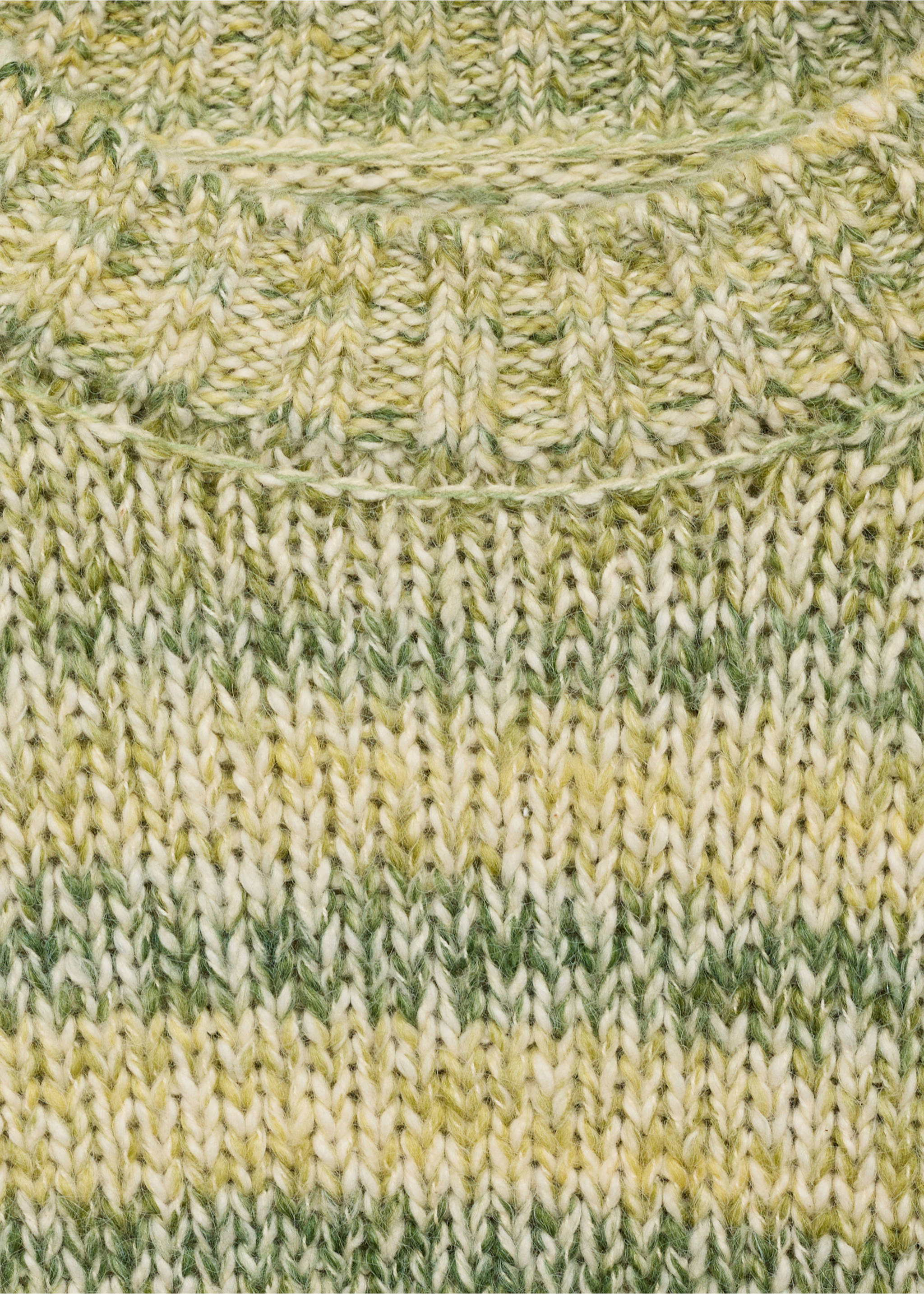 Melierter Strickpullover - Detail des Artikels 8, Pastellgrün. Ref: 87041517-00.