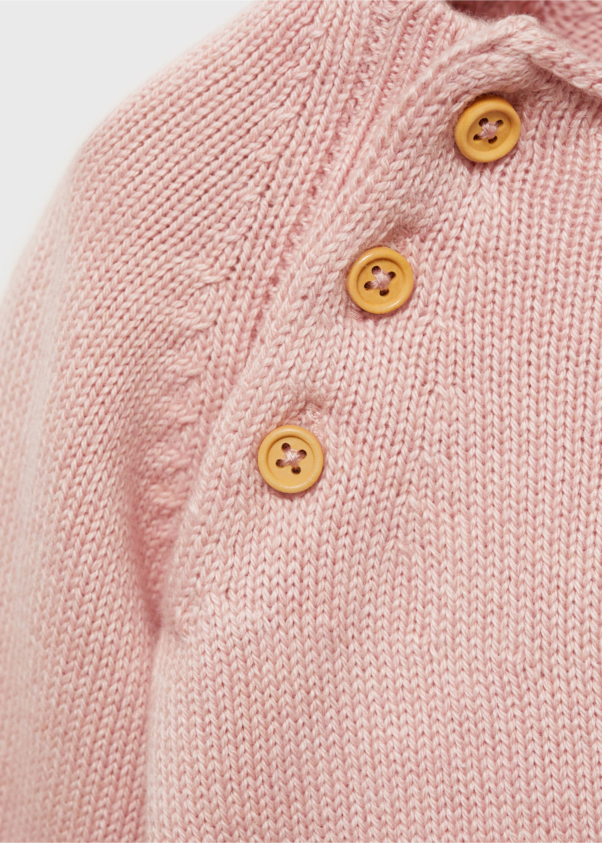 Strickpullover mit Knopfdetail - Detail des Artikels 8, Rosa. Ref: 87041520-00.