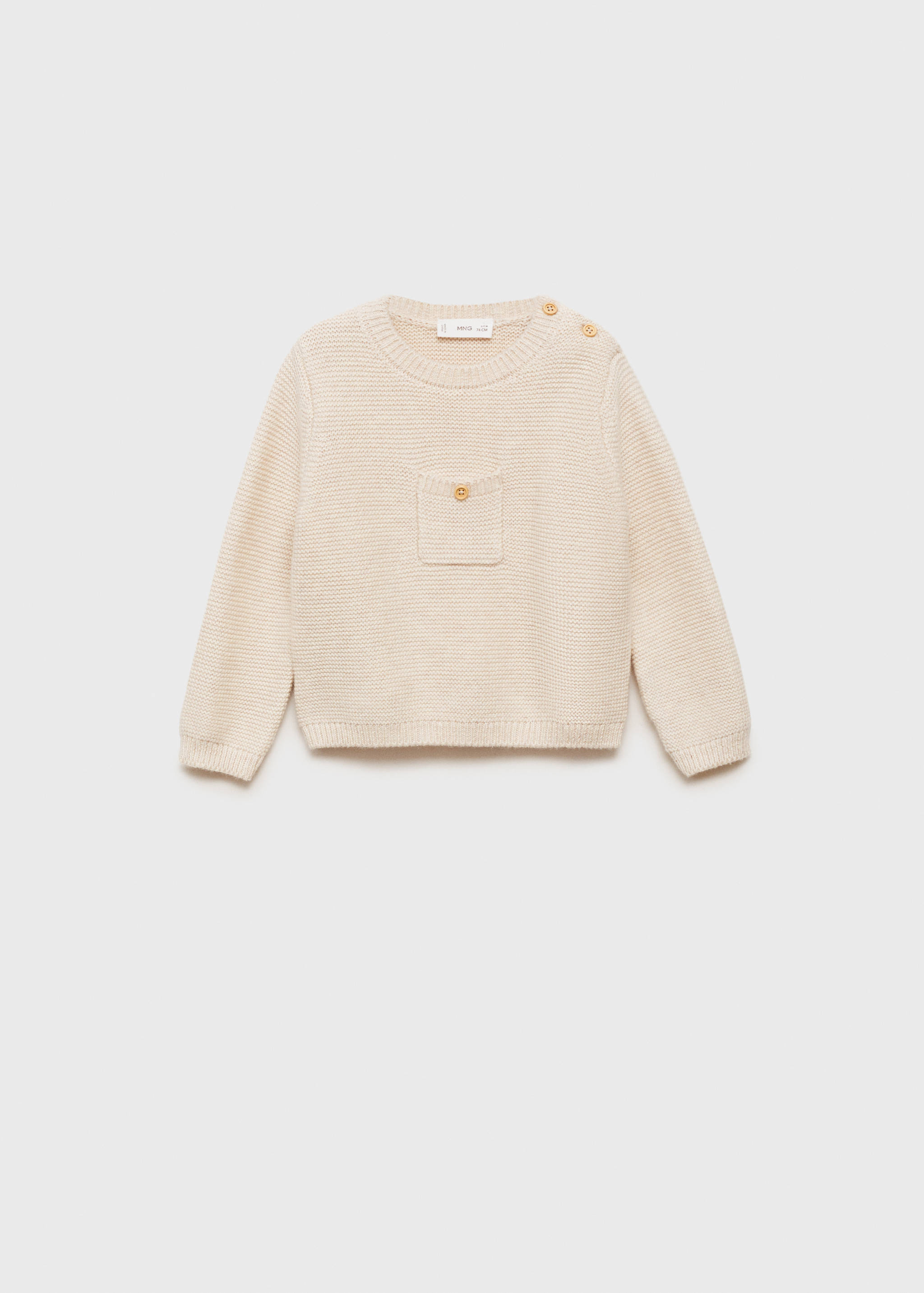 Knit pocket sweater - Article without model