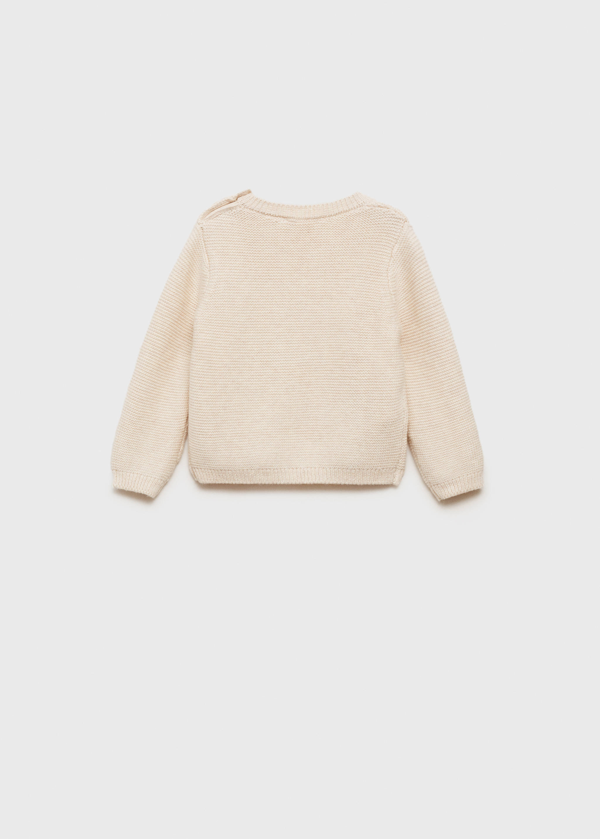 Knit pocket sweater - Reverse of the article