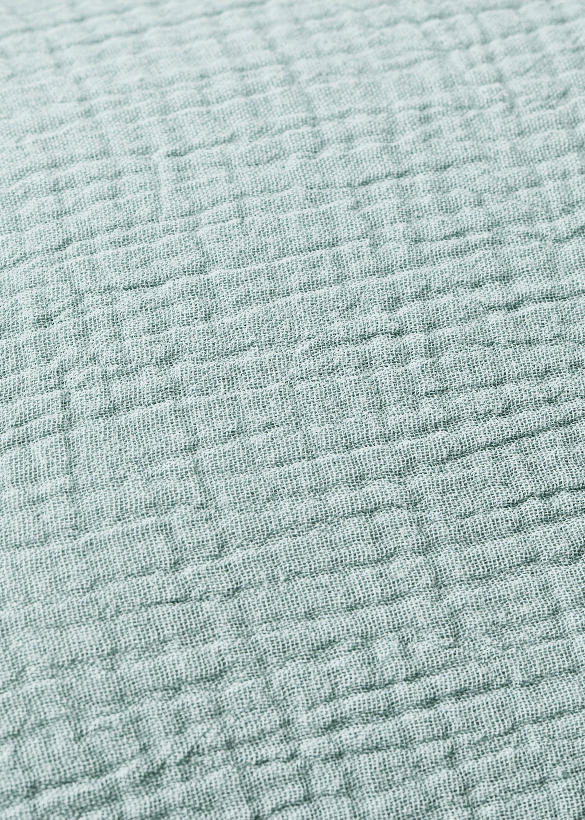 Kinderkissenbezug aus Baumwollgaze, 30 x 40 cm - Detail des Artikels 3, Minzgrün. Ref: 87041524-00.