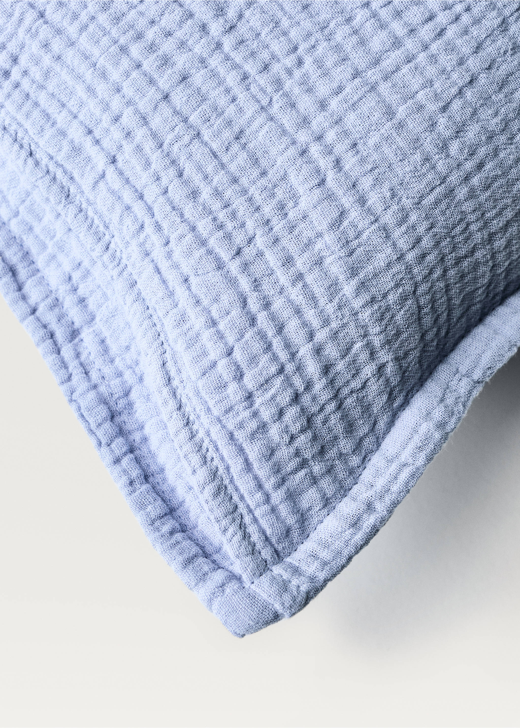 Kinderkissenbezug aus Baumwollgaze, 30 x 40 cm - Detail des Artikels 3, Blau. Ref: 87041524-00.