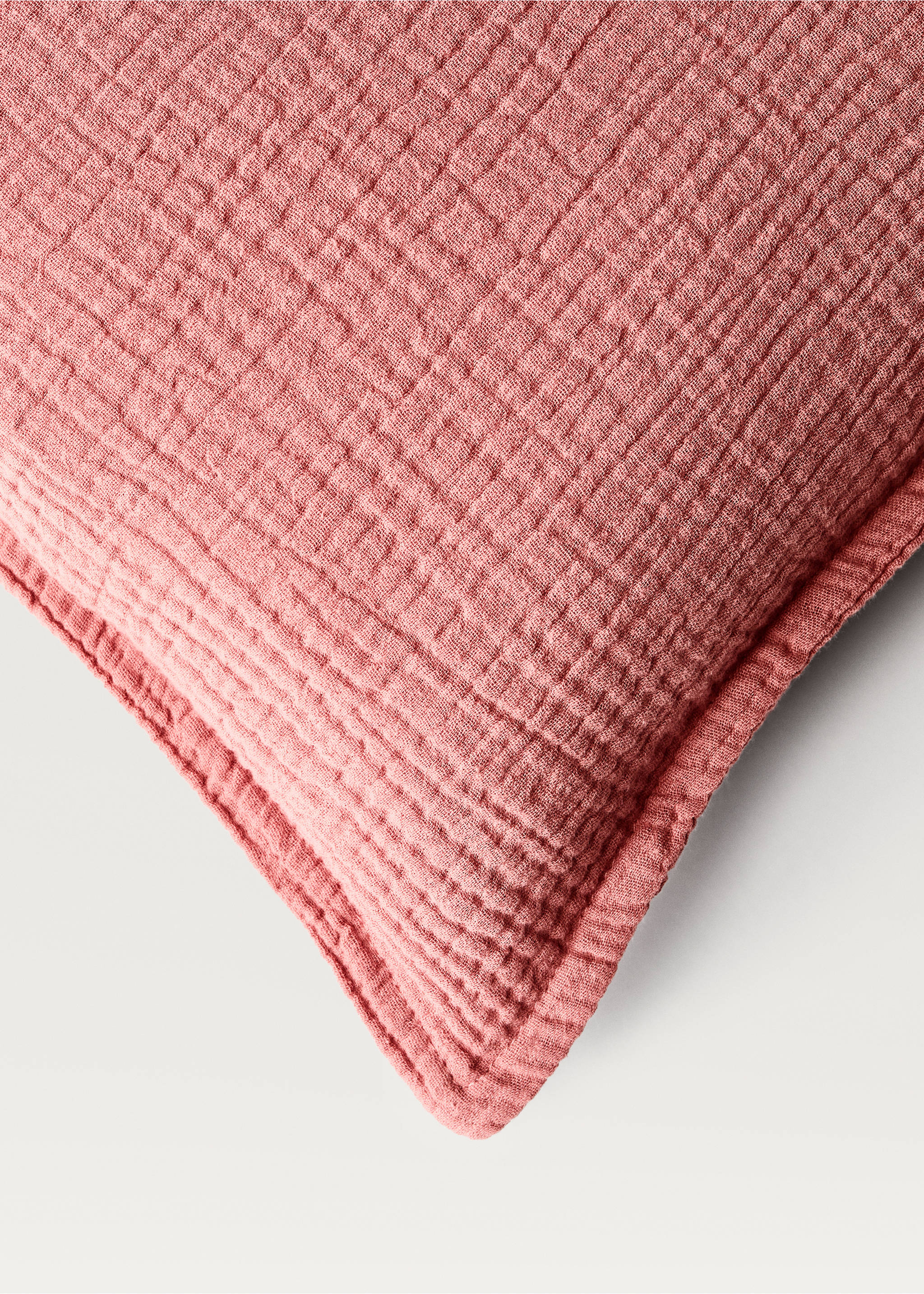 Kinderkissenbezug aus Baumwollgaze, 30 x 40 cm - Detail des Artikels 3, Pflaume. Ref: 87041524-00.