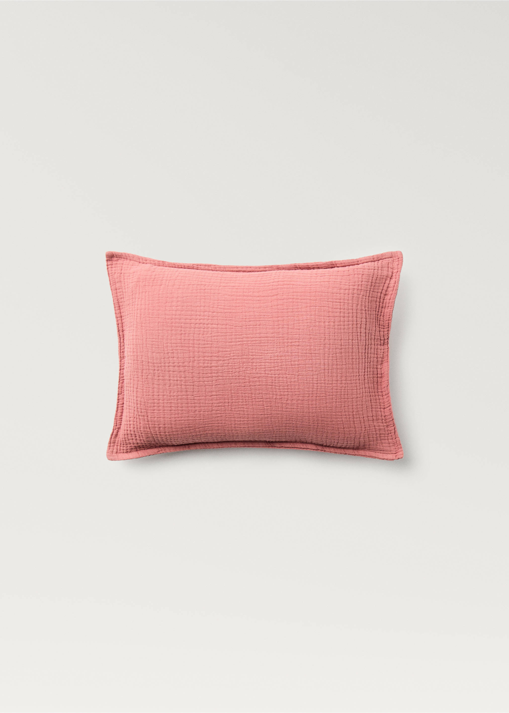 Gauze children's cushion cover 30x40 cm - Article without model, Plum. Ref: 87041524-00.