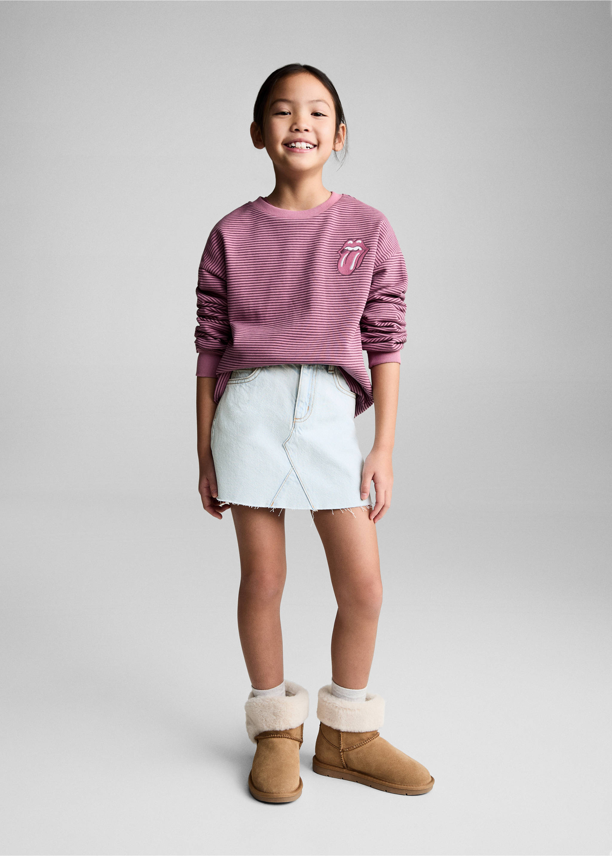 Mikina The Rolling Stones - Celkový náhled, Růžová. Ref: 87042025-00.