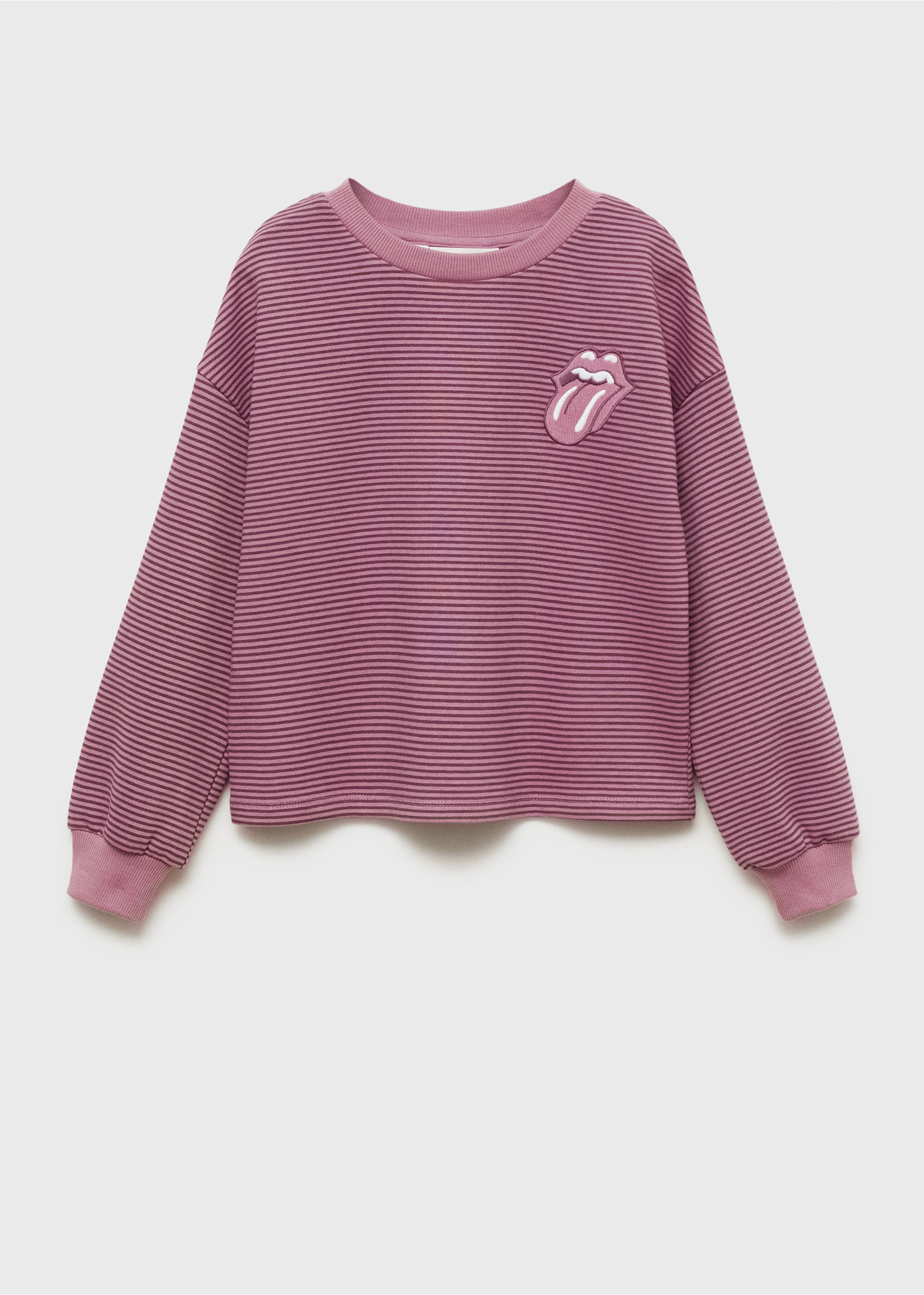 Sweatshirt The Rolling Stones - Artikel utan modell, Rosa. Ref: 87042025-00.