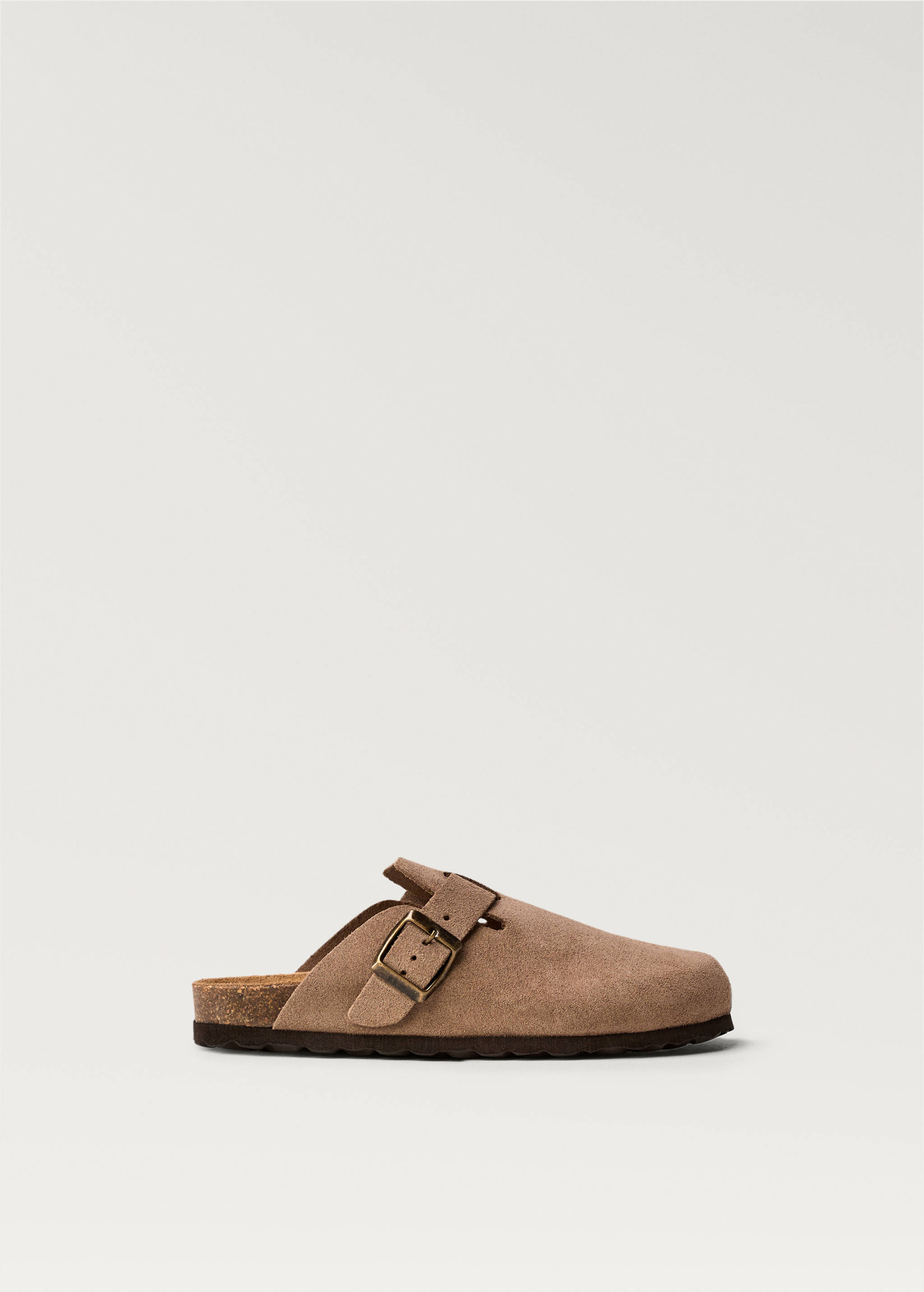 Leather clogs with buckle - Article without model