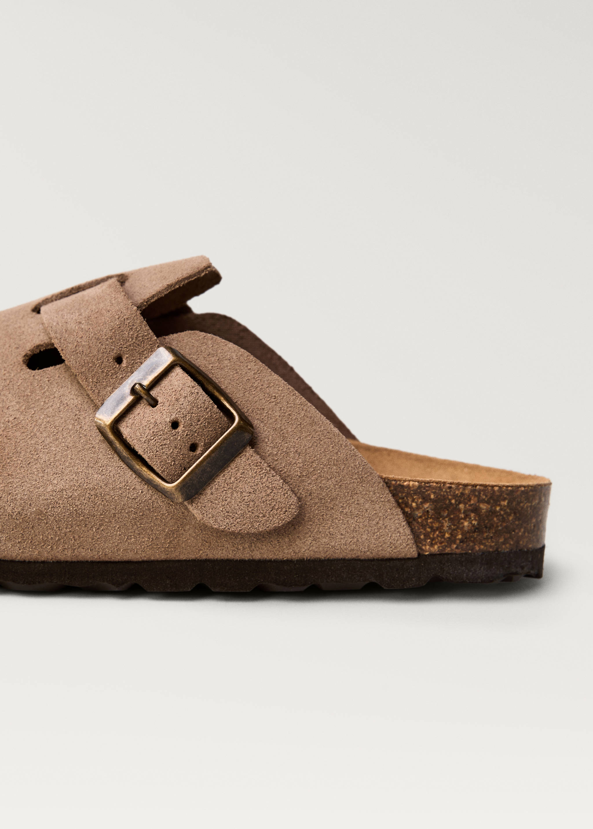 Leather clogs with buckle - Details of the article 1