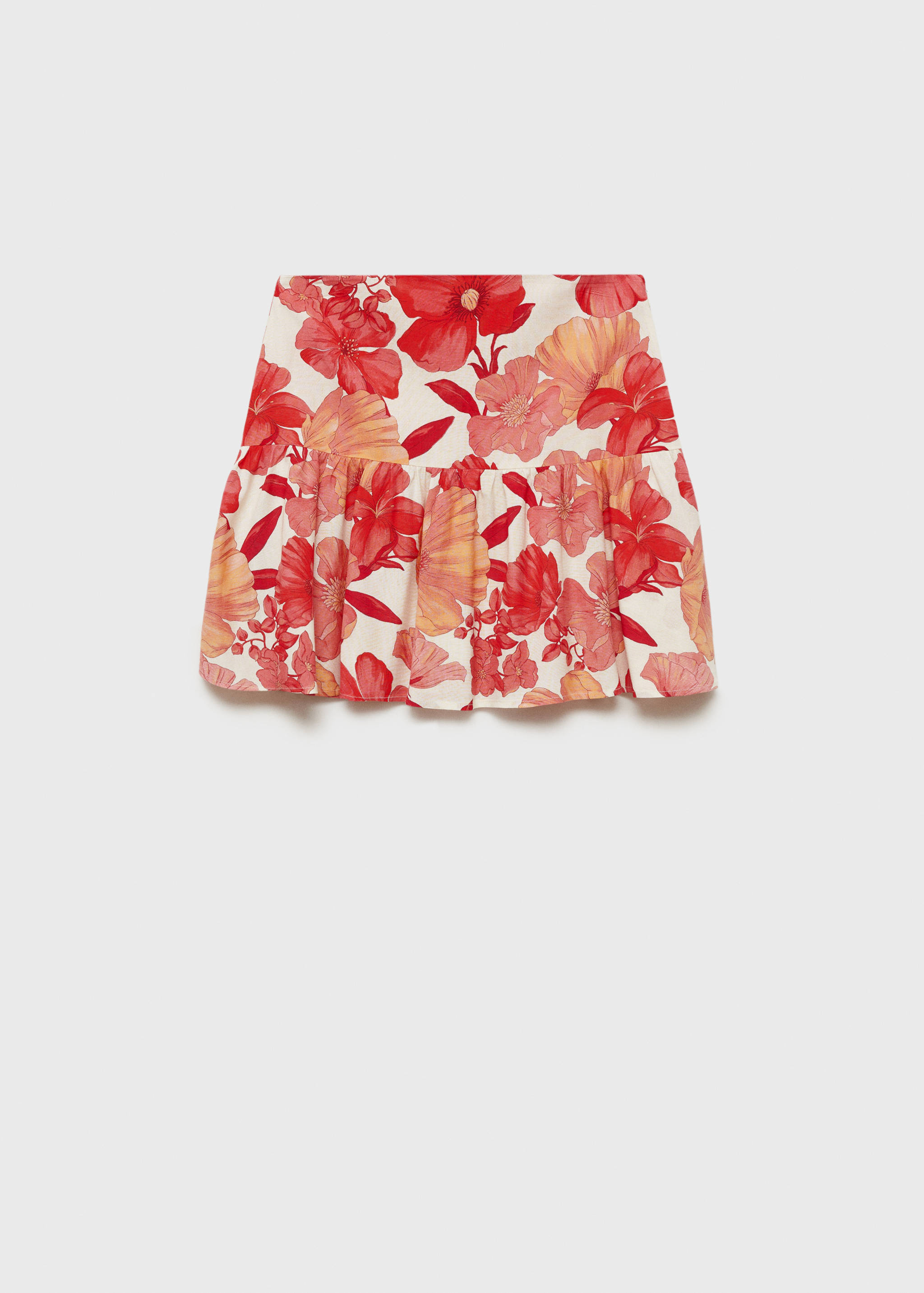 Floral ruffled skirt - Article without model