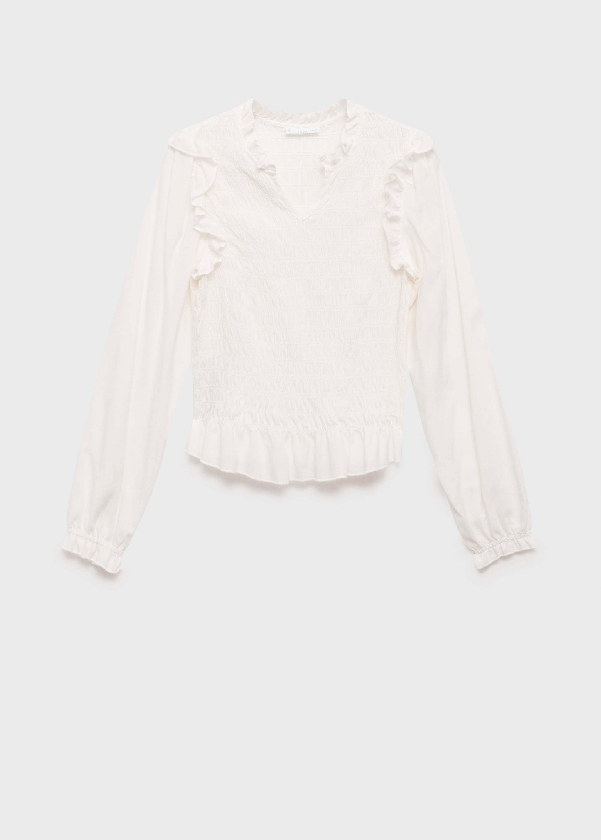 Blusa fruncida volantes - Artículo sin modelo