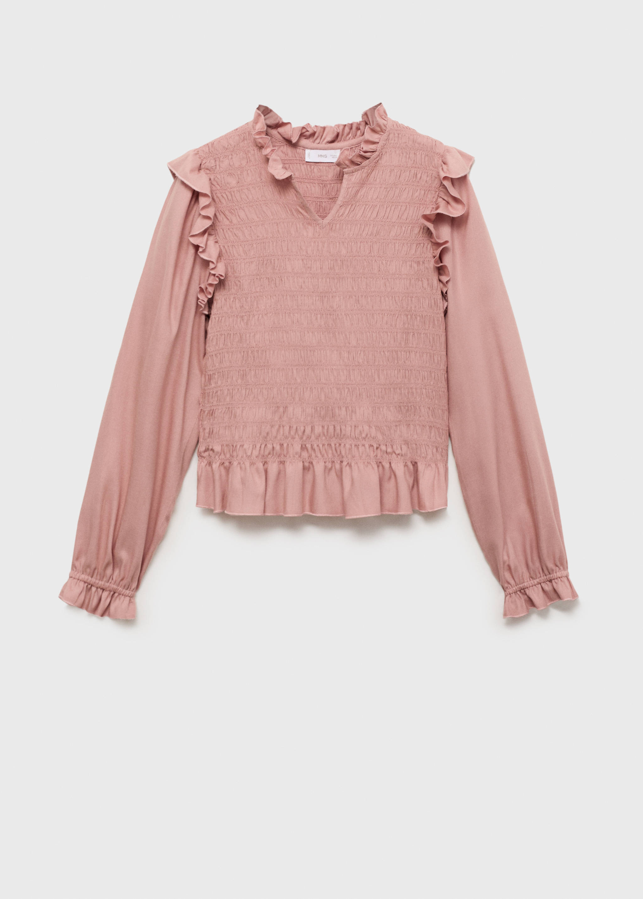 Blusa fruncida volantes - Artículo sin modelo