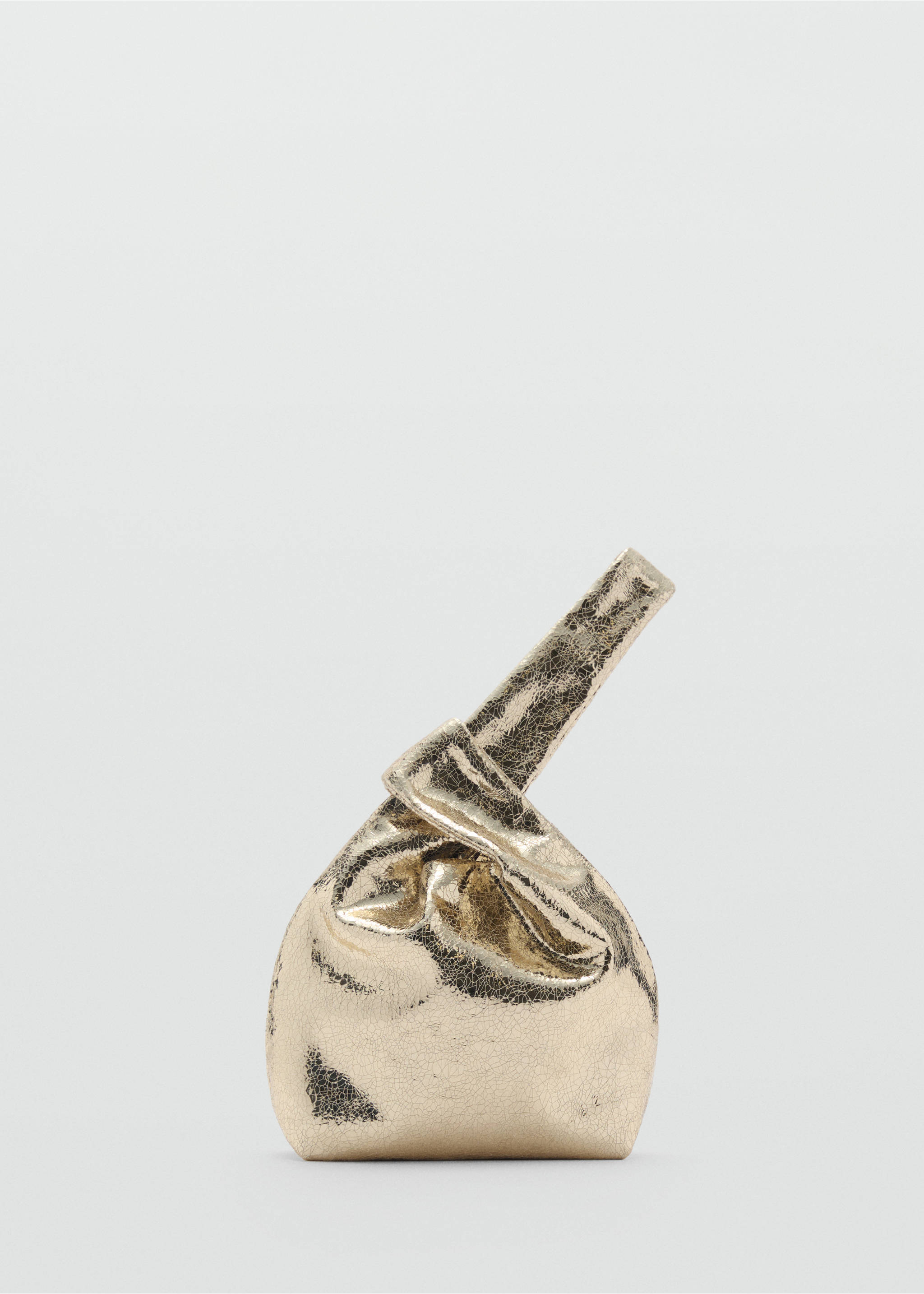 Bolso mano metalizado - Artículo sin modelo, Oro. Ref: 87042540-00.