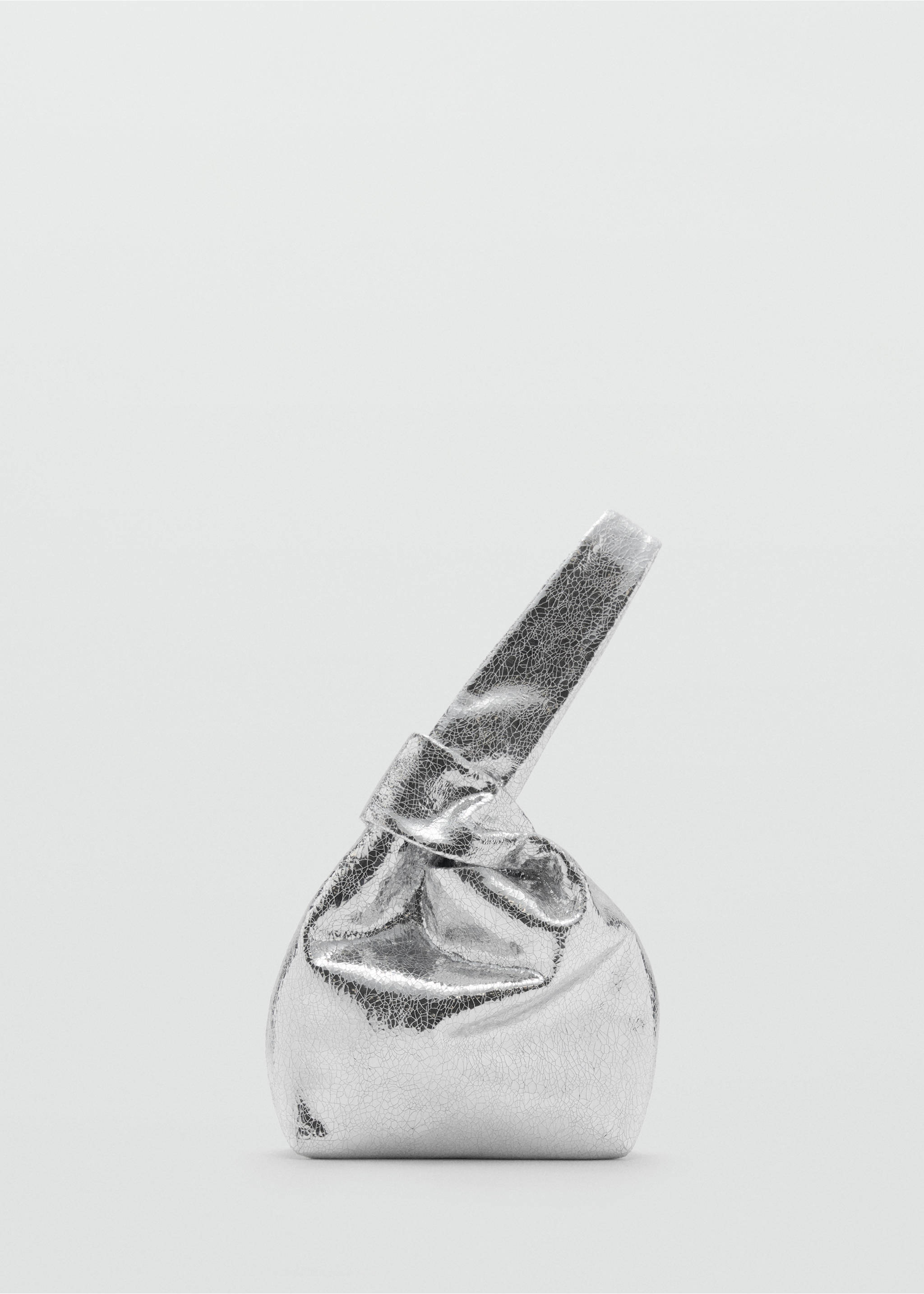 Bolso mano metalizado - Artículo sin modelo, Plata. Ref: 87042540-00.