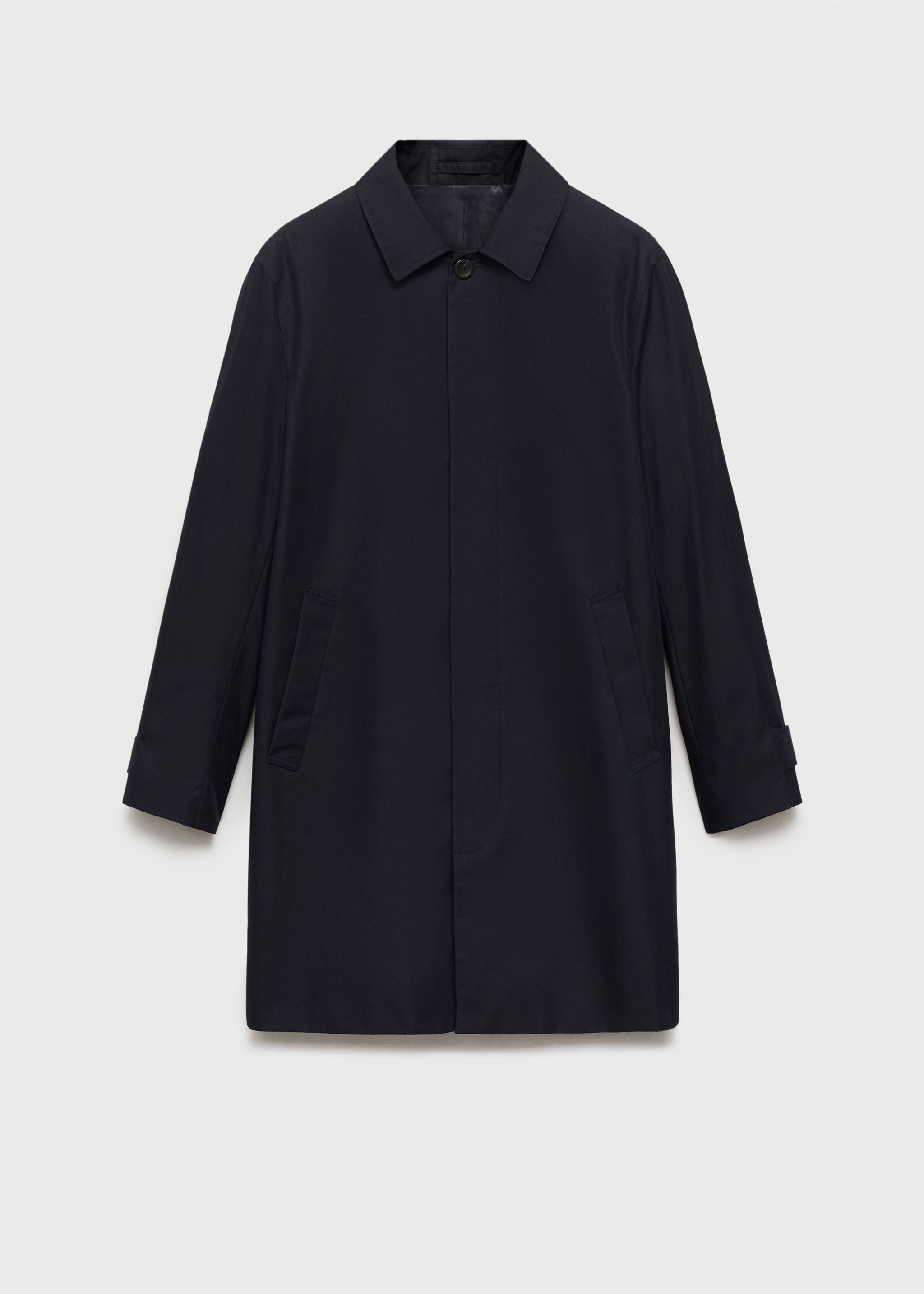 Classic water-repellent trench coat - Article without model, Dark Navy. Ref: 87042888-00.