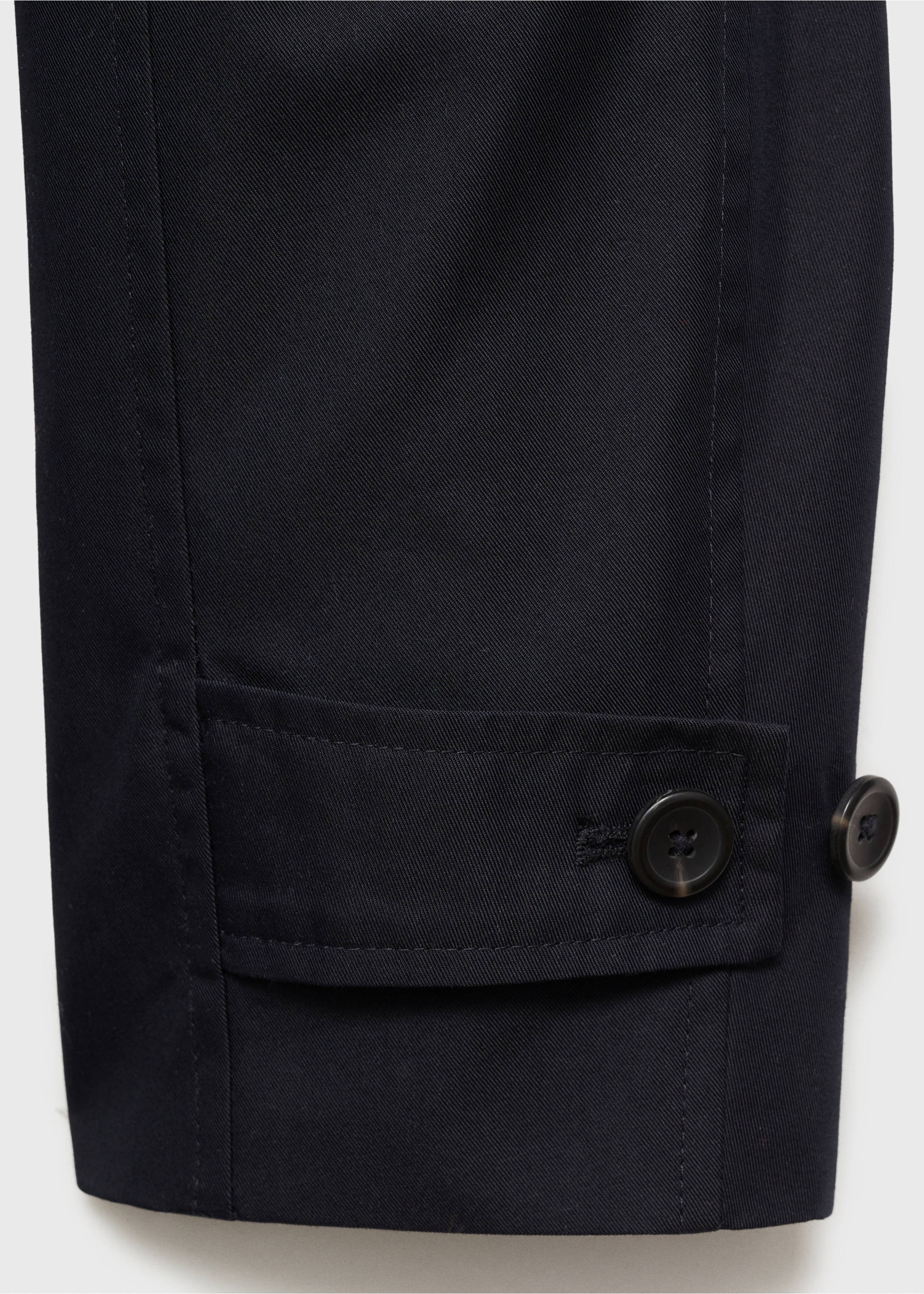 Classic water-repellent trench coat - Details of the article 0, Dark Navy. Ref: 87042888-00.