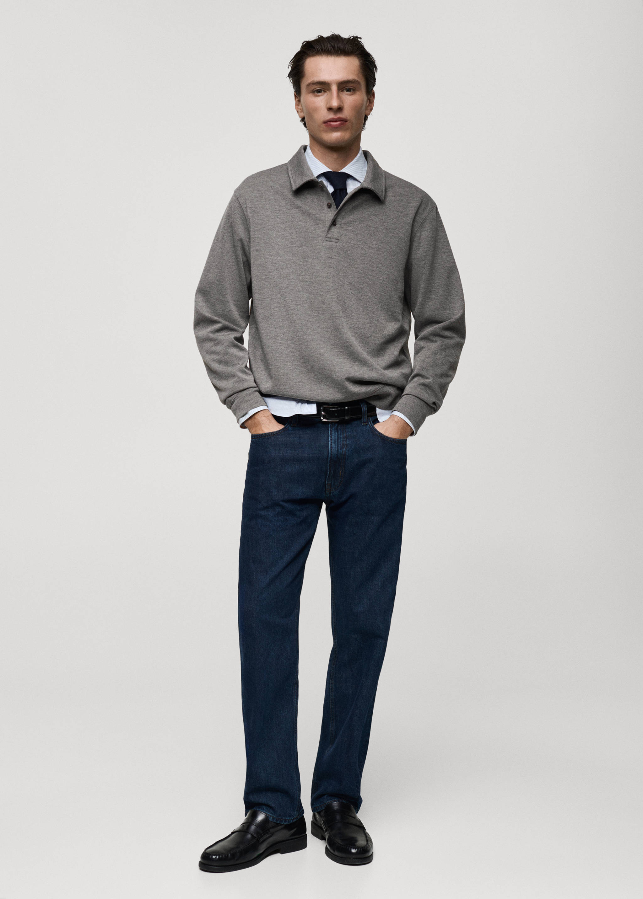 Regular-fit polo sweatshirt - General plane
