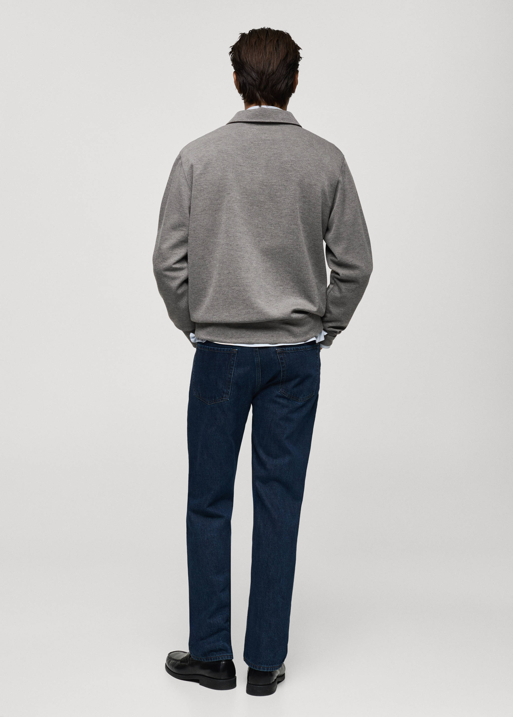 Regular-fit polo sweatshirt - Reverse of the article