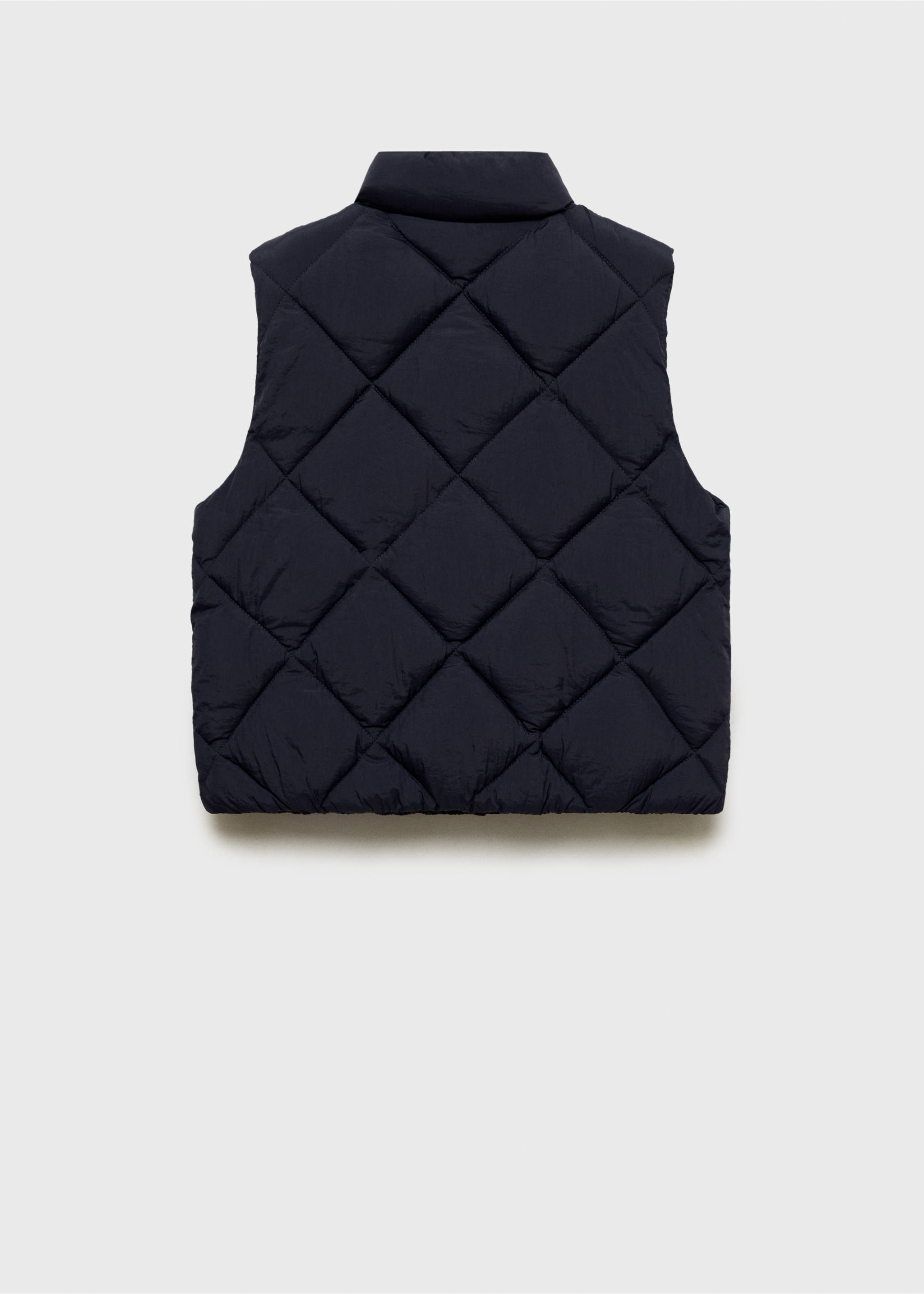 Steppweste mit Rautenmuster - Rückseite des Artikels, Dunkles Marineblau. Ref: 87042891-00.
