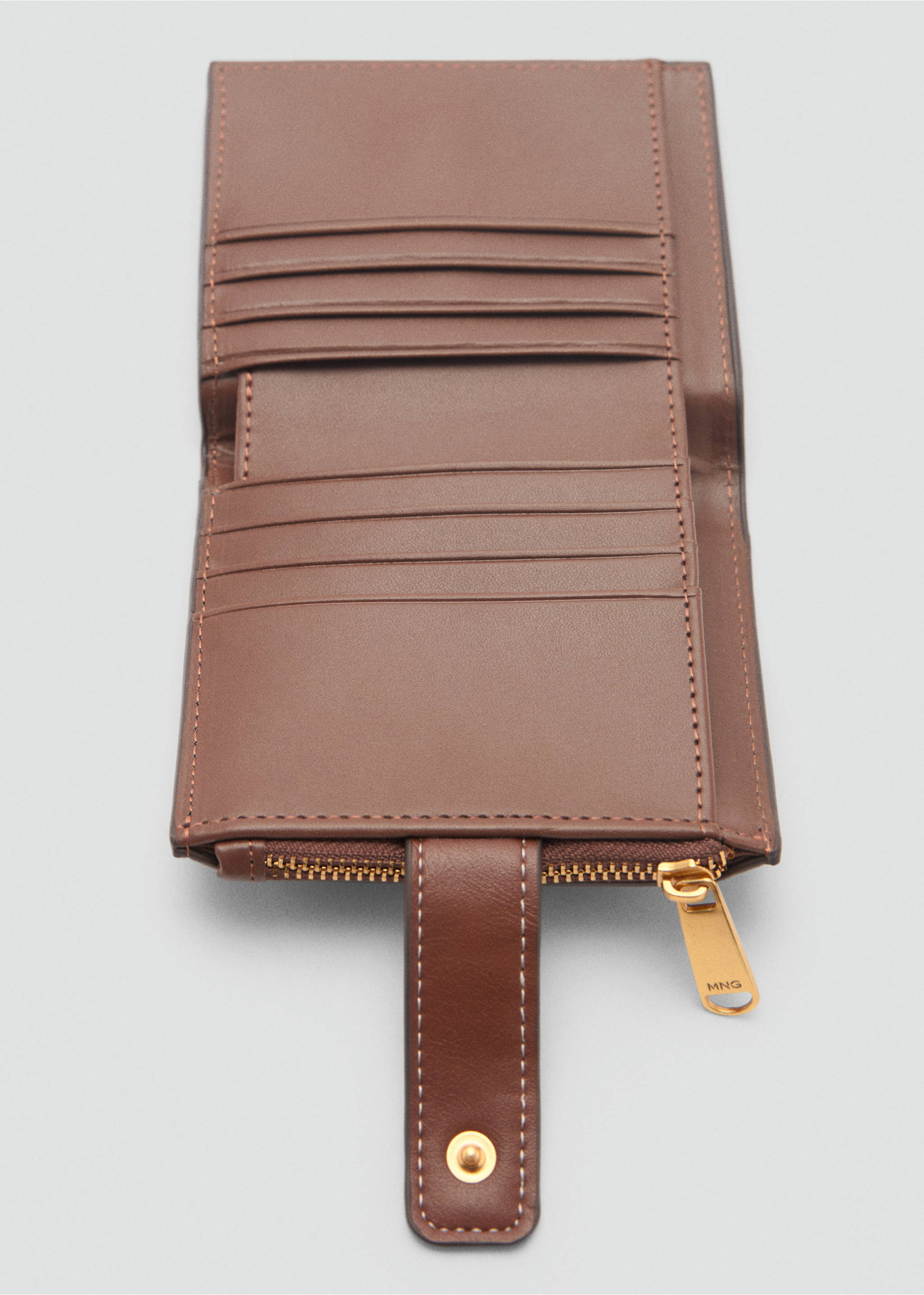 Geldbörse mit Logo-Print - Detail des Artikels 2, Braun. Ref: 87042895-00.