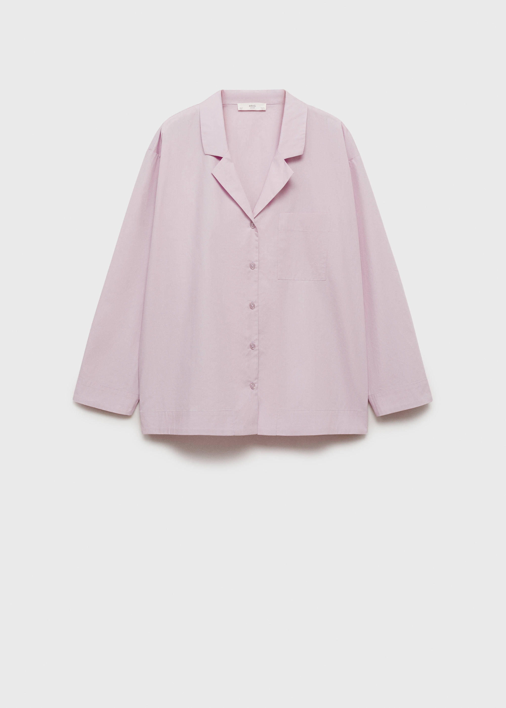 Chemise en coton garment washed - Article sans modèle