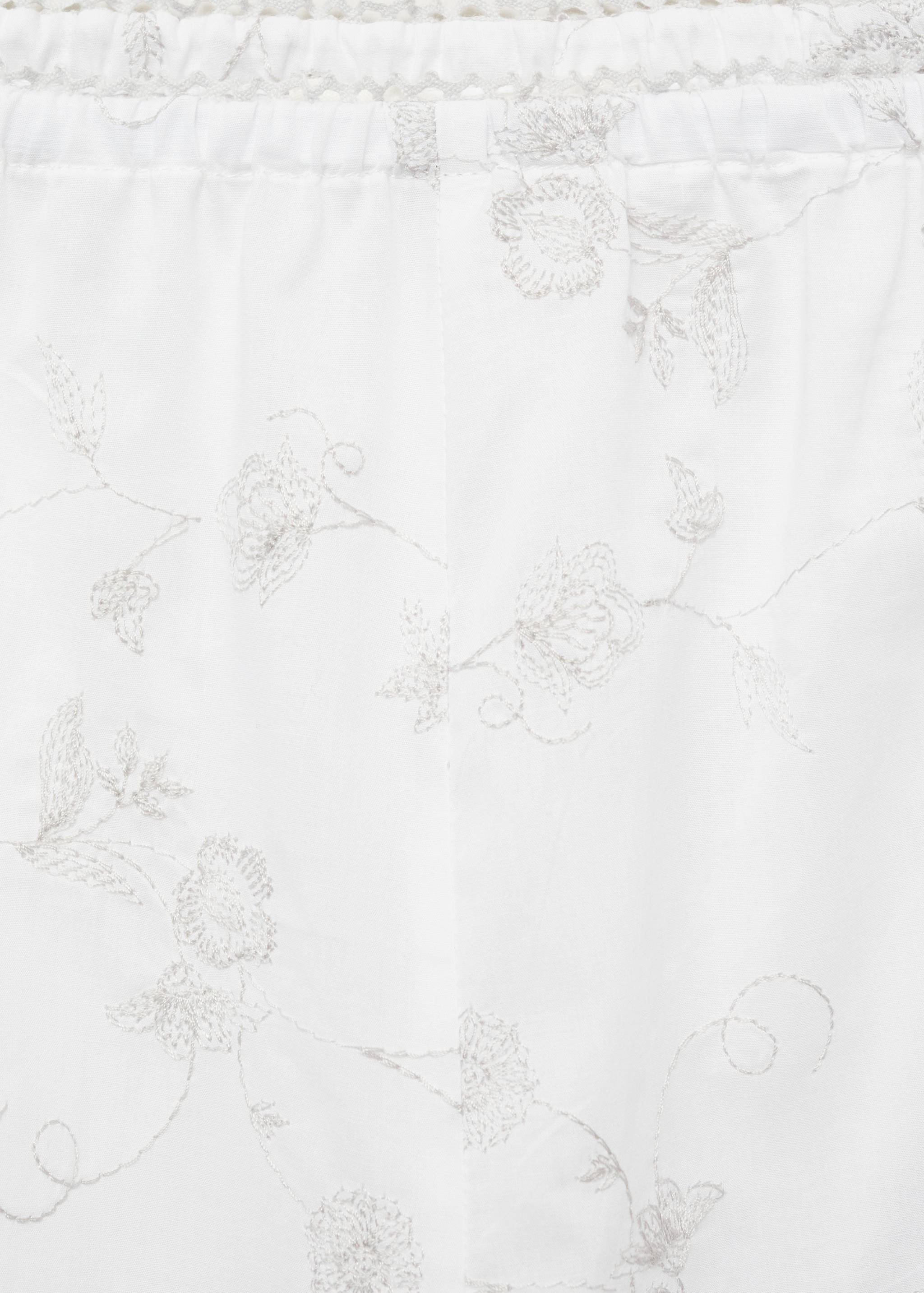 Embroidered pyjama trousers - Details of the article 8