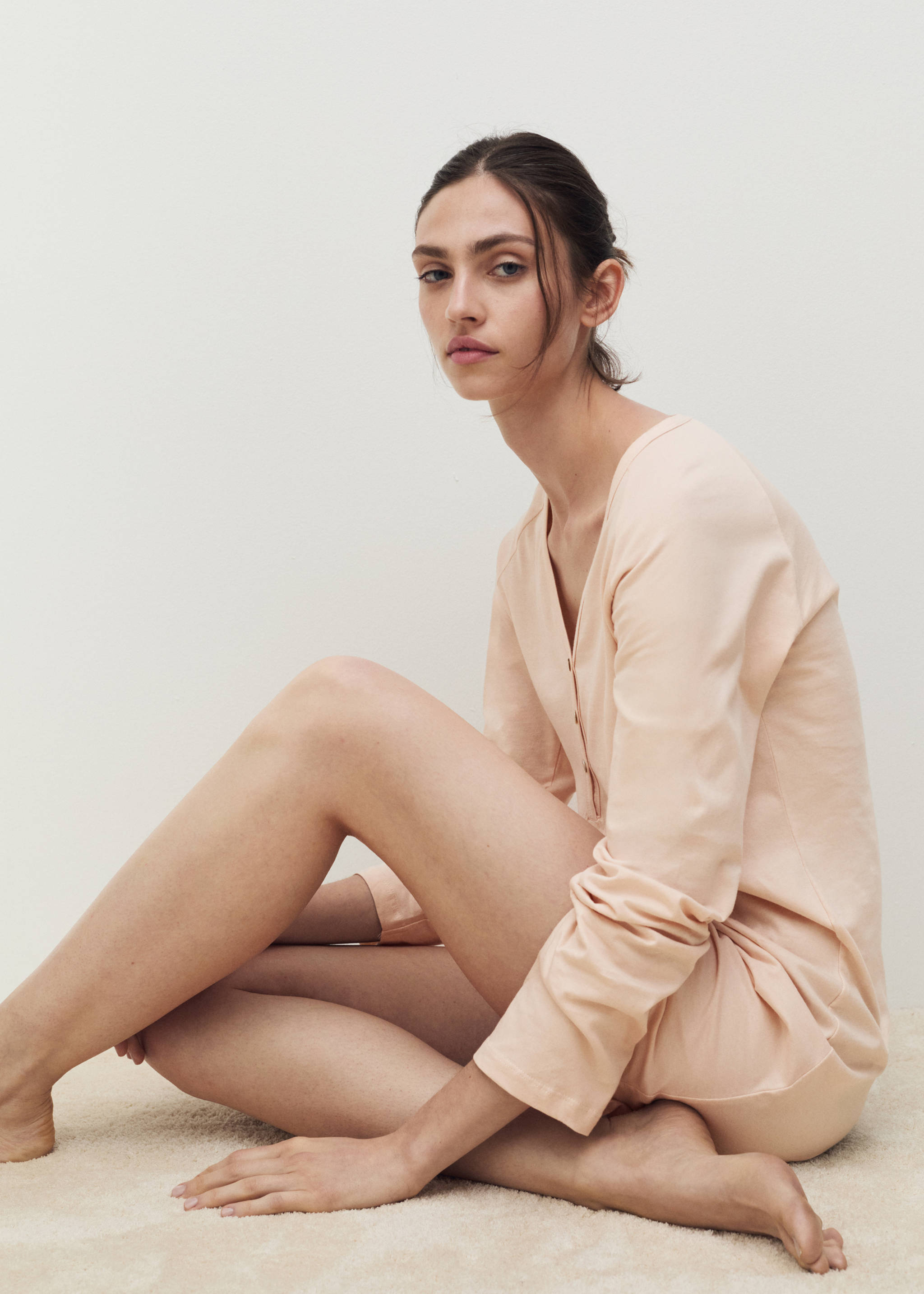 Nachthemd Baumwolle V-Ausschnitt - Detail des Artikels 2