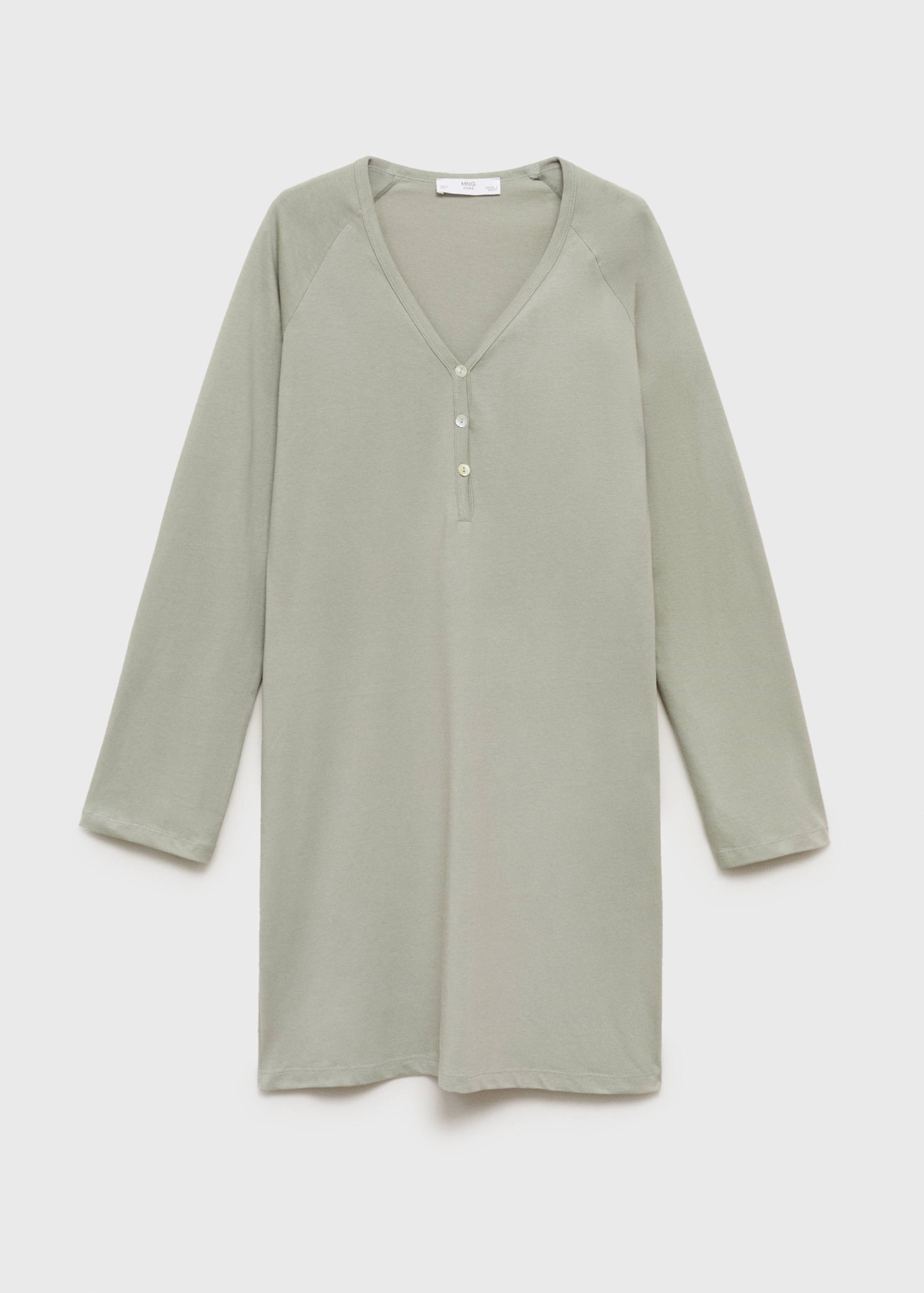 Nachthemd Baumwolle V-Ausschnitt - Artikel ohne Model