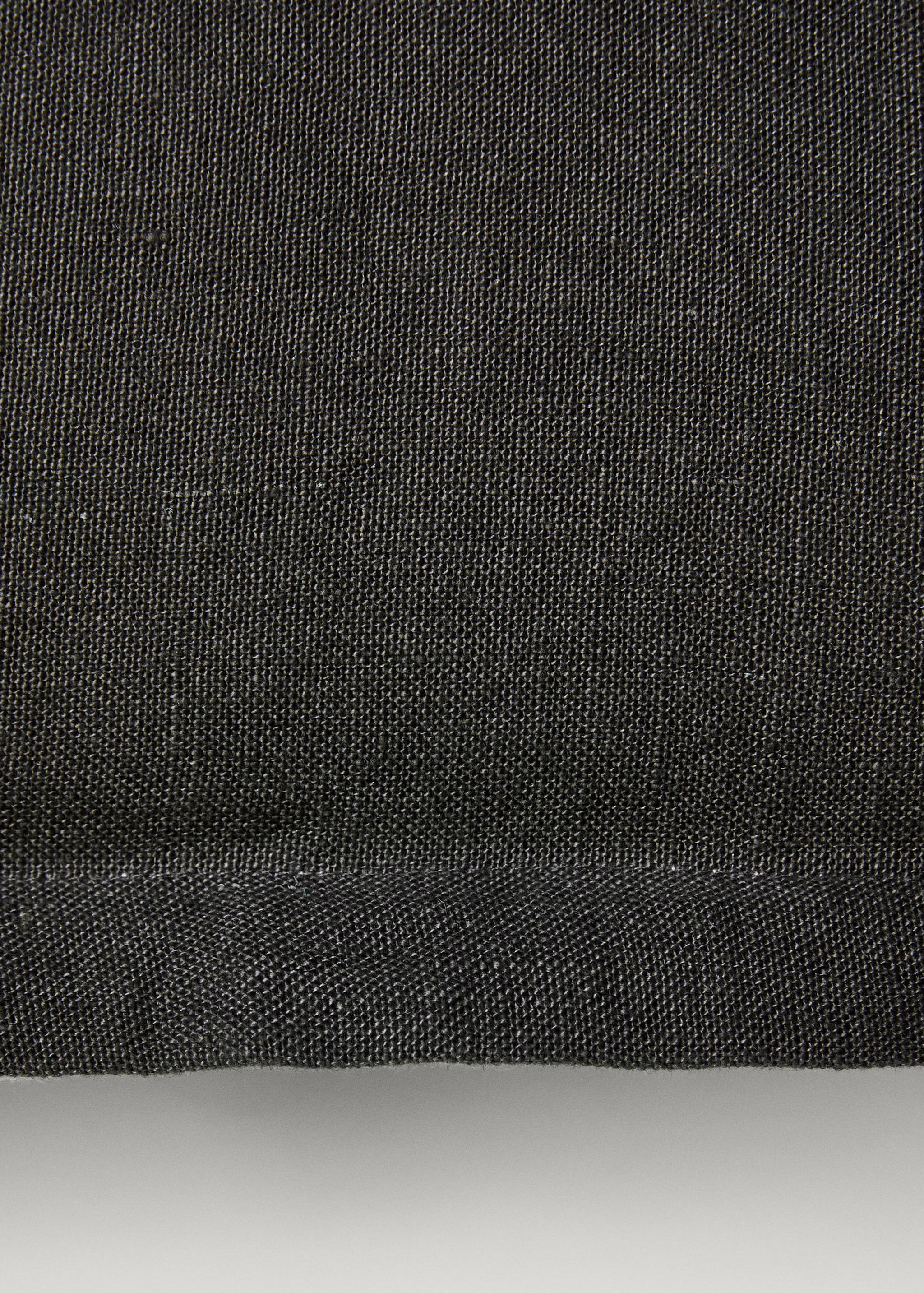 Zweifarbiger Kissenbezug aus Leinen, 60 x 60 cm - Detail des Artikels 3