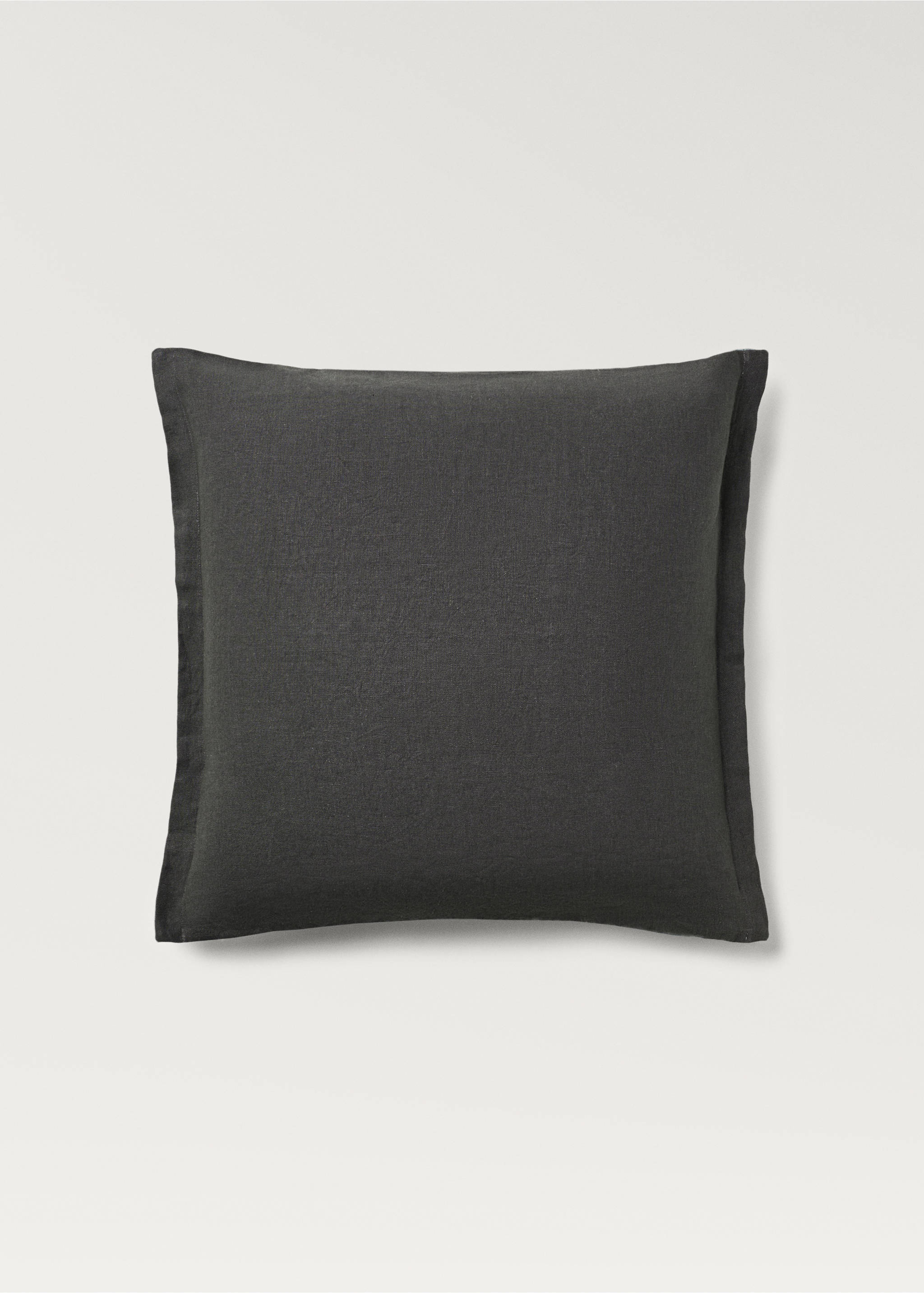 Housse de coussin lin bicolore 60x60 cm - Article sans modèle, Vert d´eau. Ref: 87042919-00.