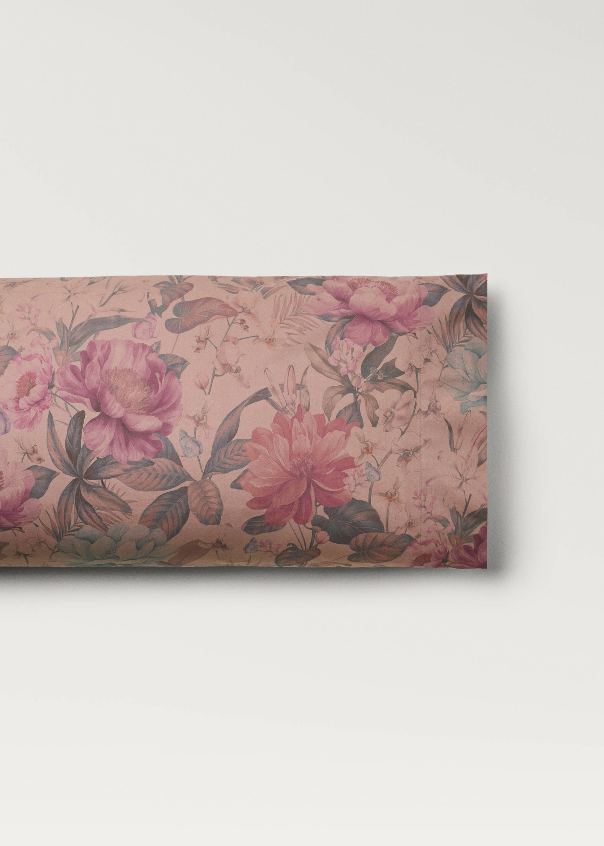 Funda almohada algodón percal estampado flor multicolor 45x110 cm - Artículo sin modelo