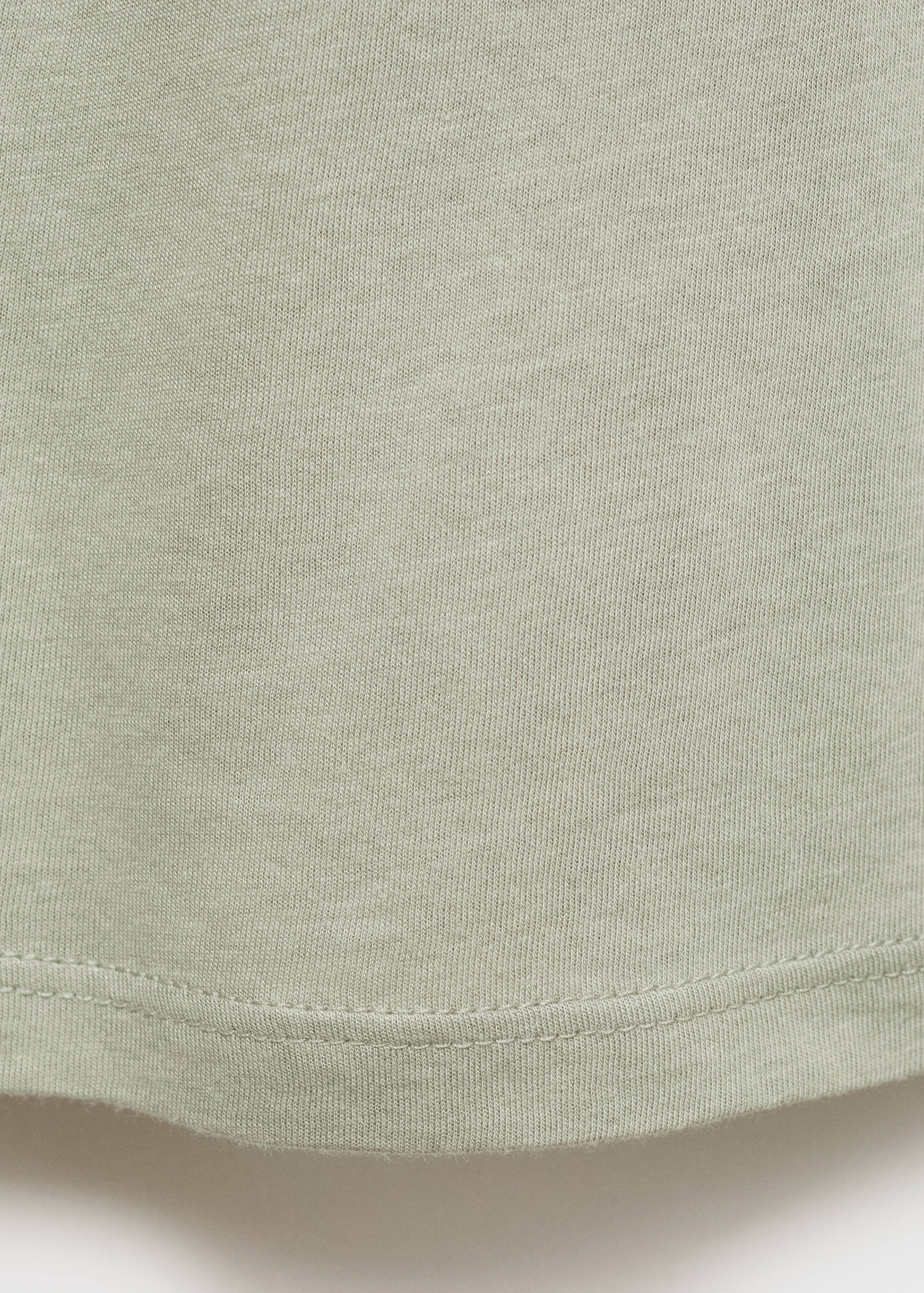 Cotton nightdress with lace trim - Details of the article 0