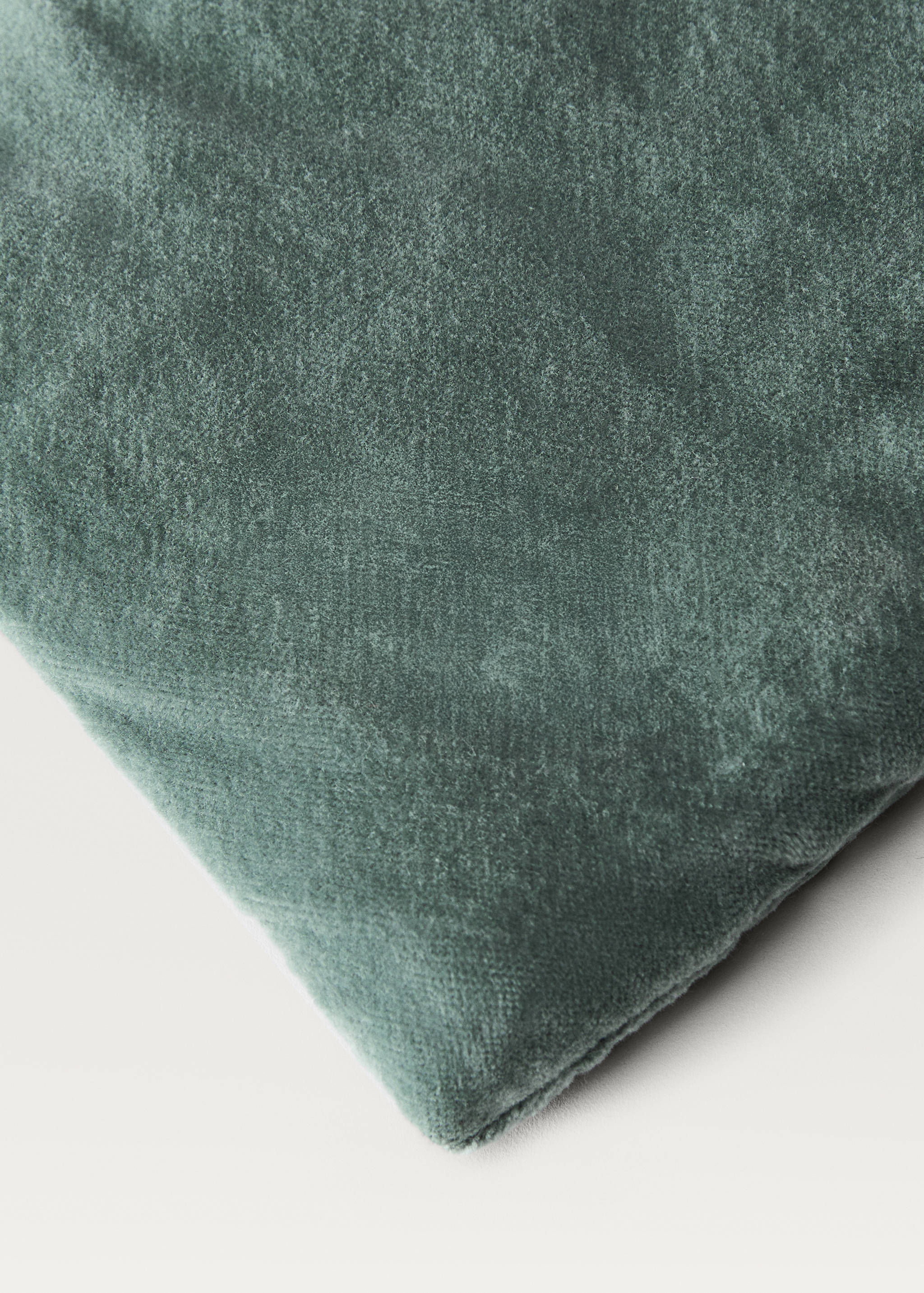 Cotton velvet bedspread for end of bed 85x200 cm - Details of the article 2