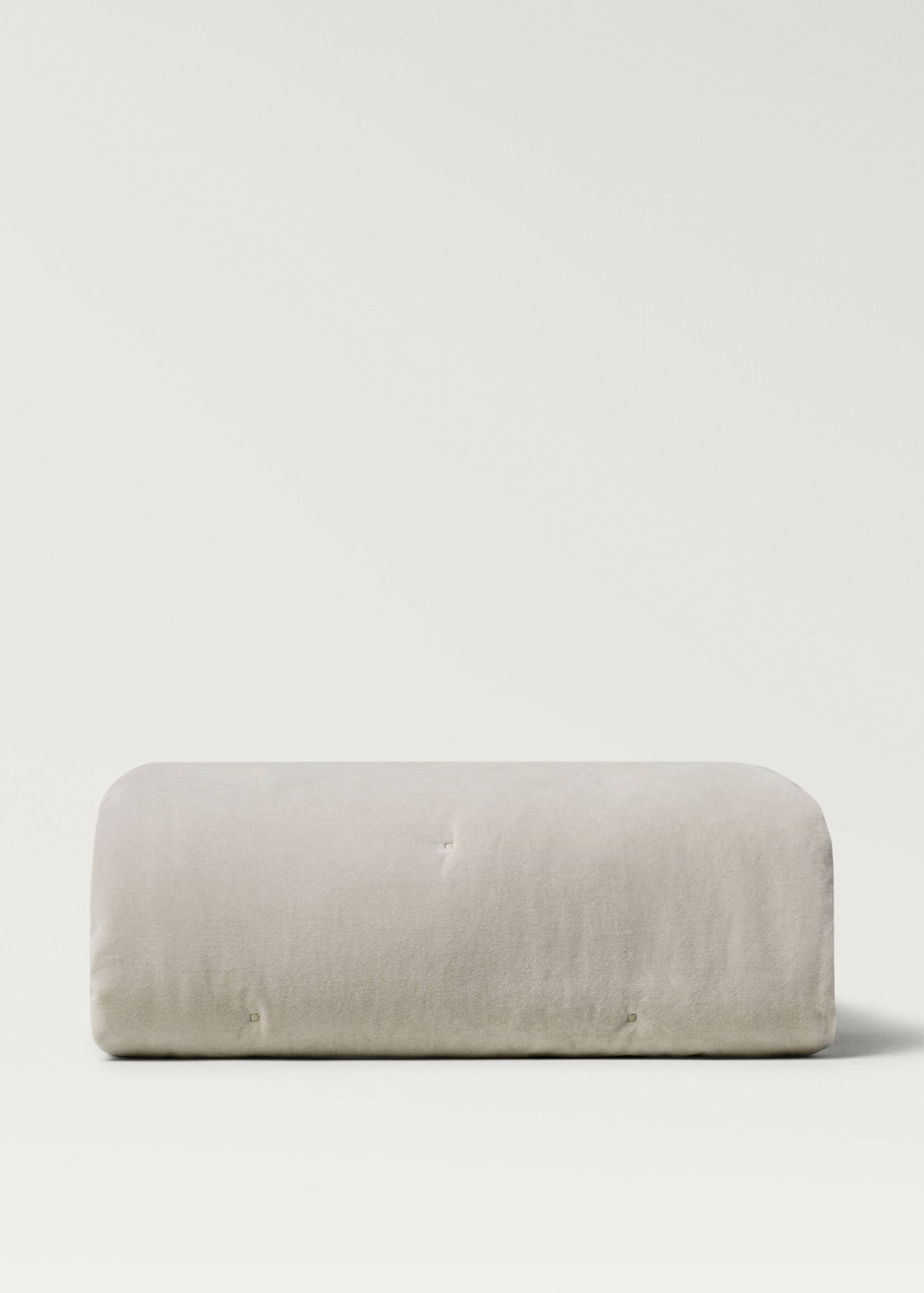 Cotton velvet bedspread for end of bed 85x200 cm - Article without model