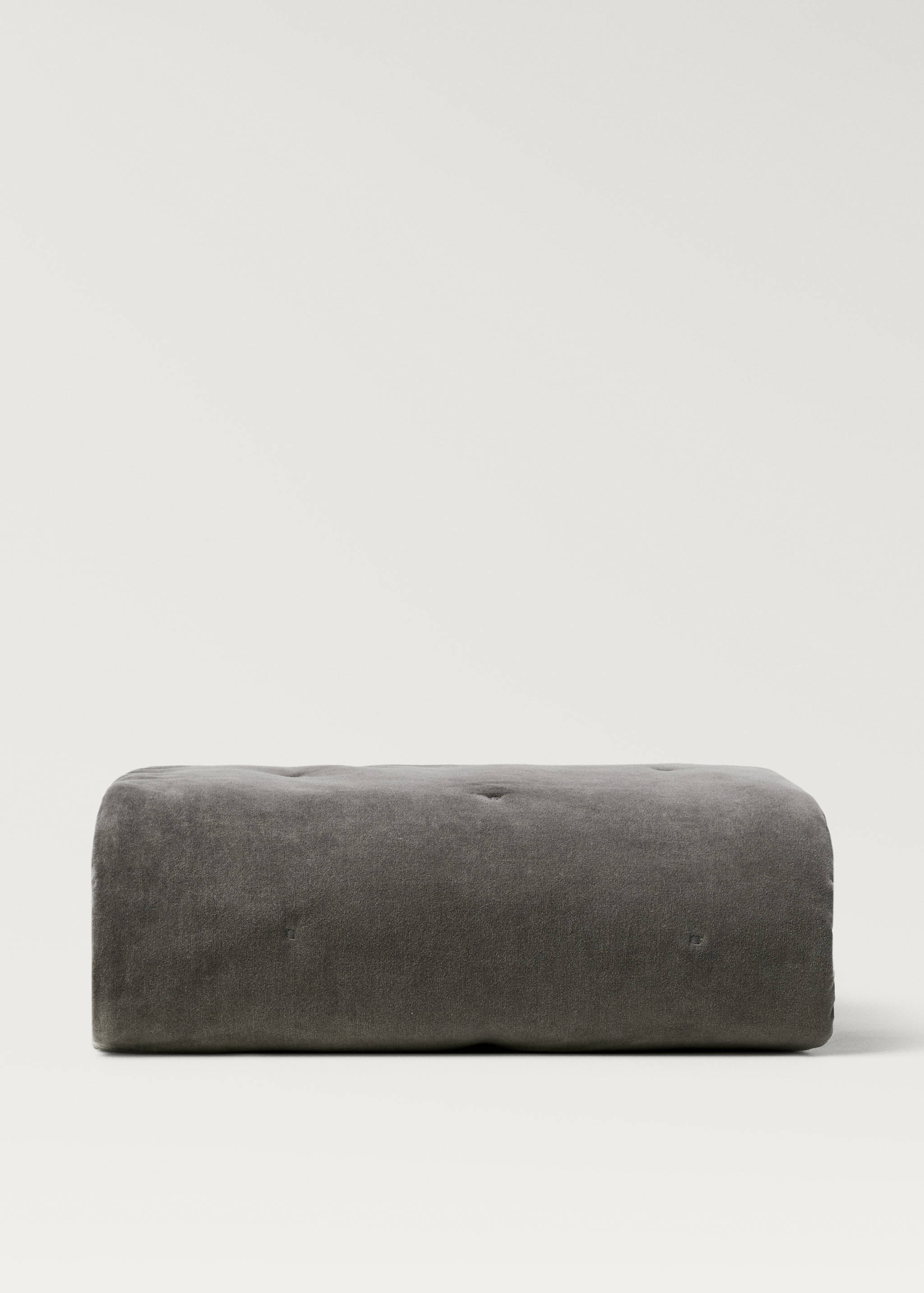 Cotton velvet bedspread for end of bed 85x200 cm - Article without model