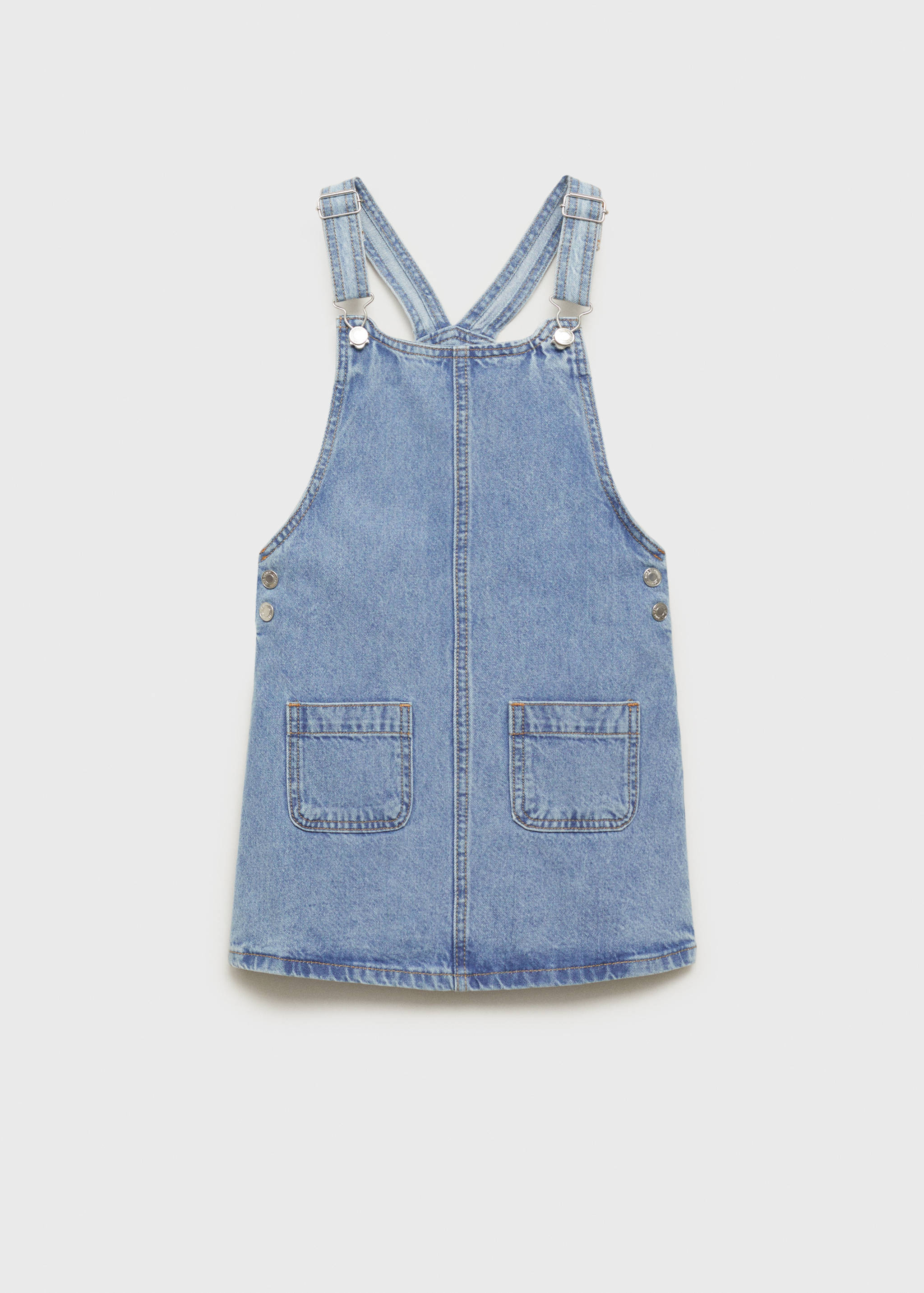 Korta hängselbyxor denim - Artikel utan modell