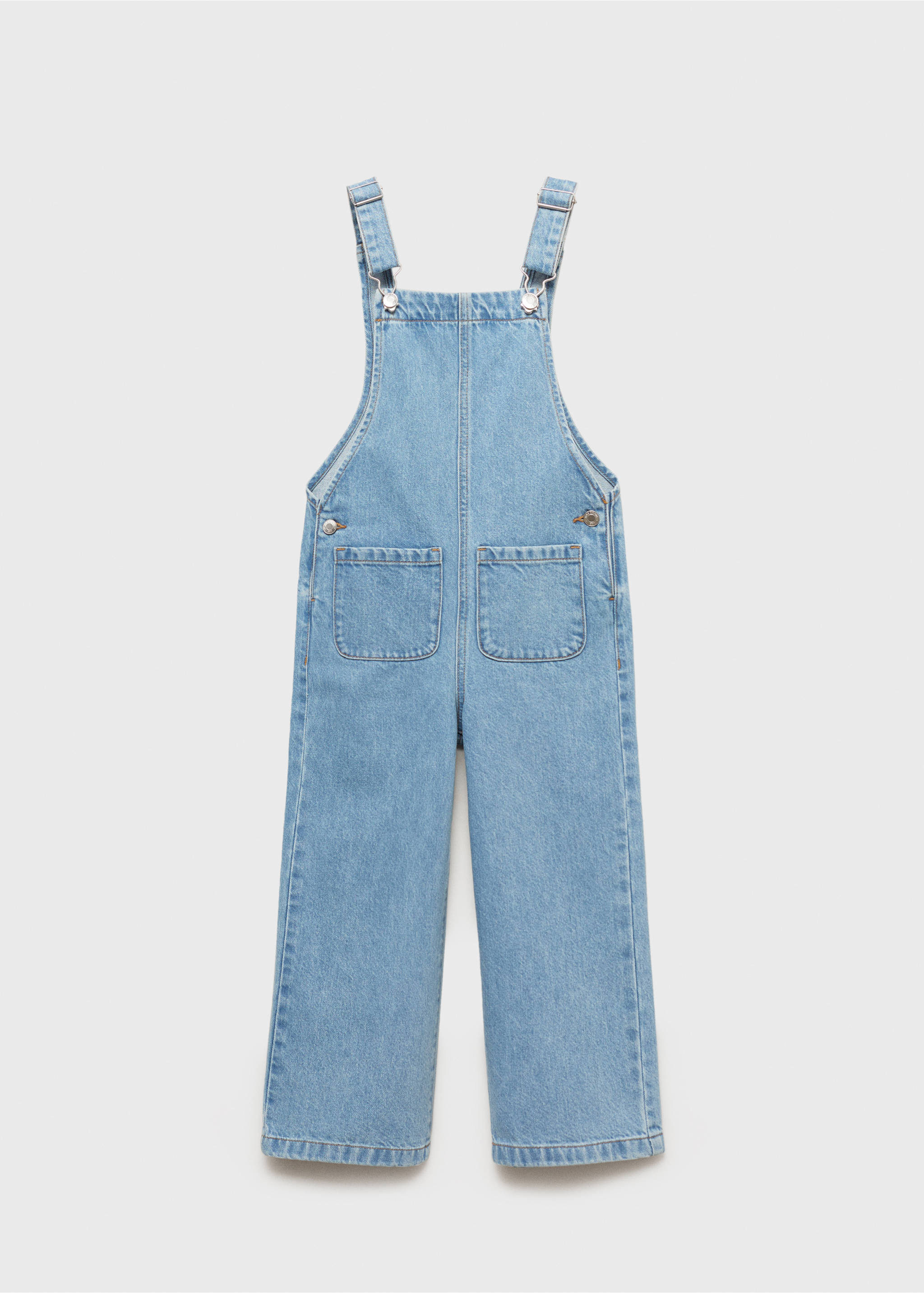 Long denim dungarees - Article without model, Medium Blue. Ref: 87043273-00.