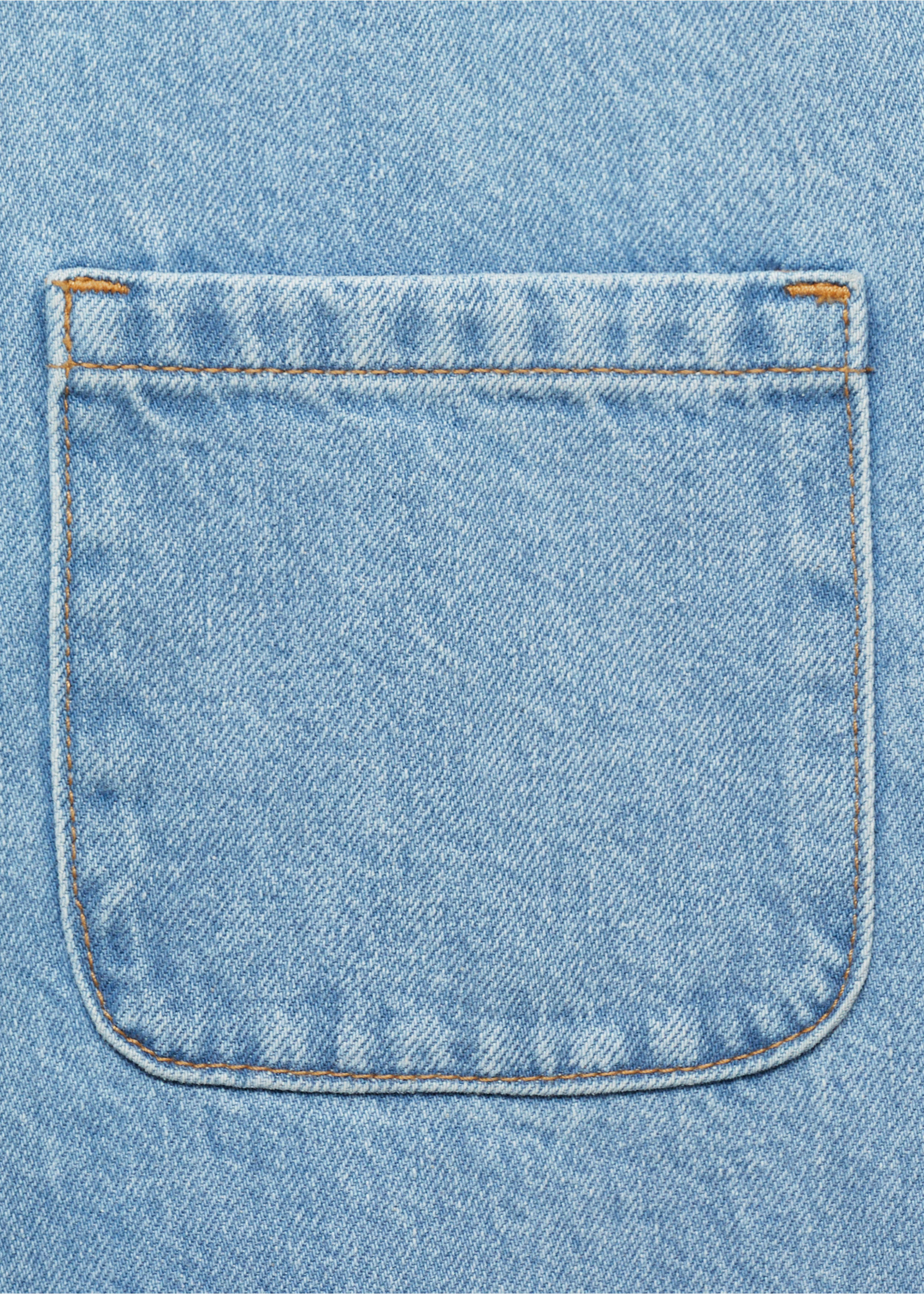 Long denim dungarees - Details of the article 0, Medium Blue. Ref: 87043273-00.