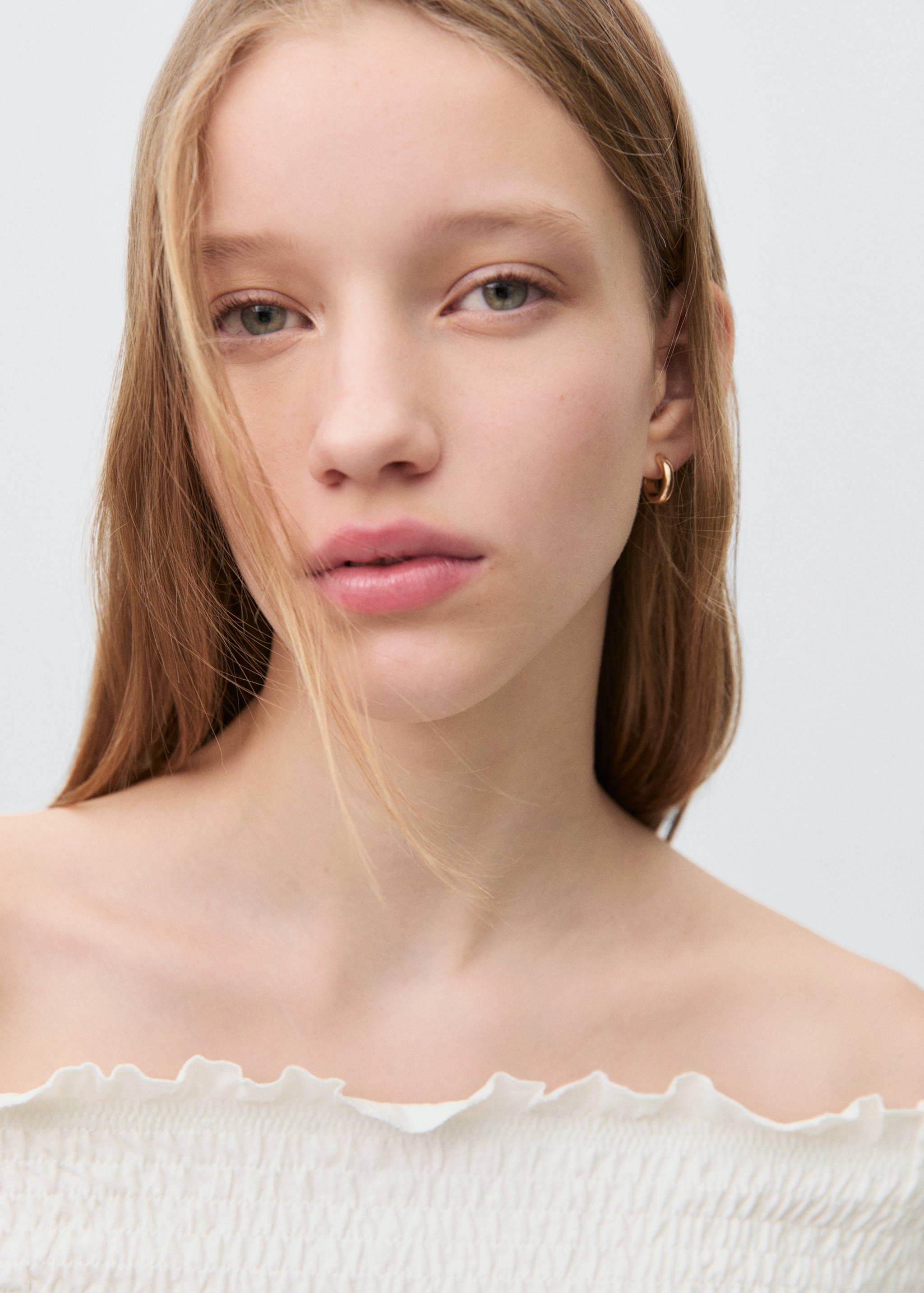 Ruched strapless top - Details of the article 1