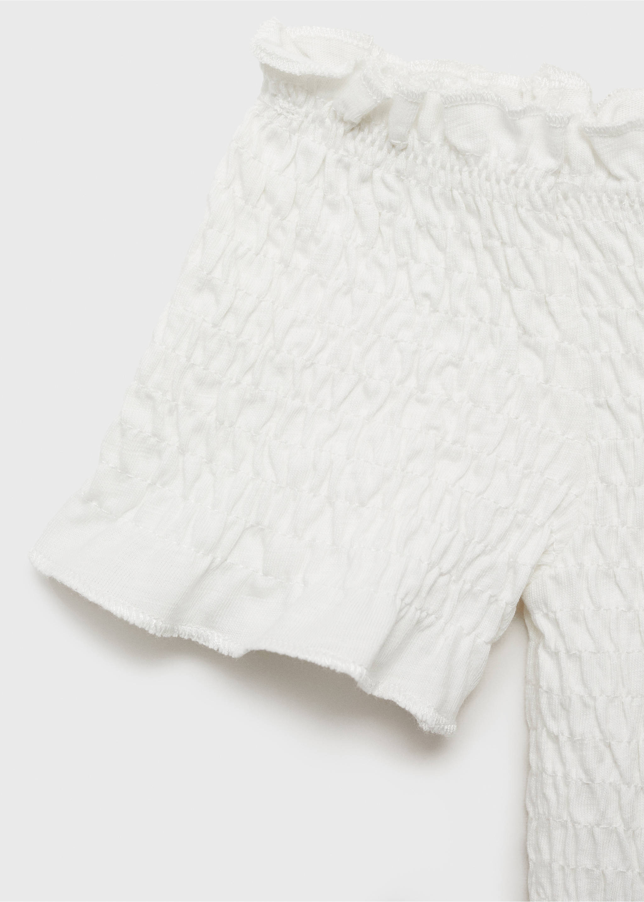 Ruched strapless top - Details of the article 8, Off White. Ref: 87043274-00.