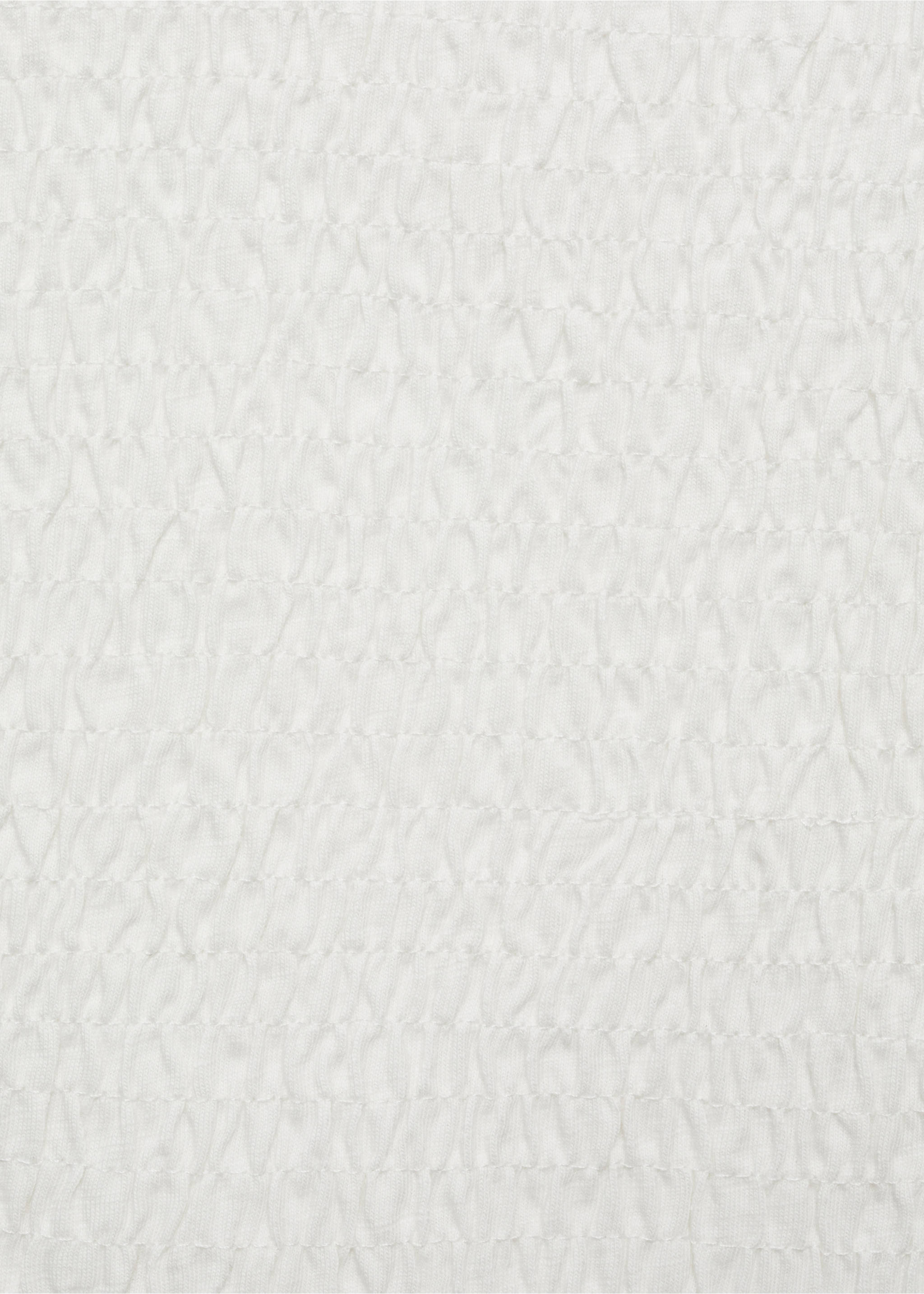 Ruched strapless top - Details of the article 0, Off White. Ref: 87043274-00.