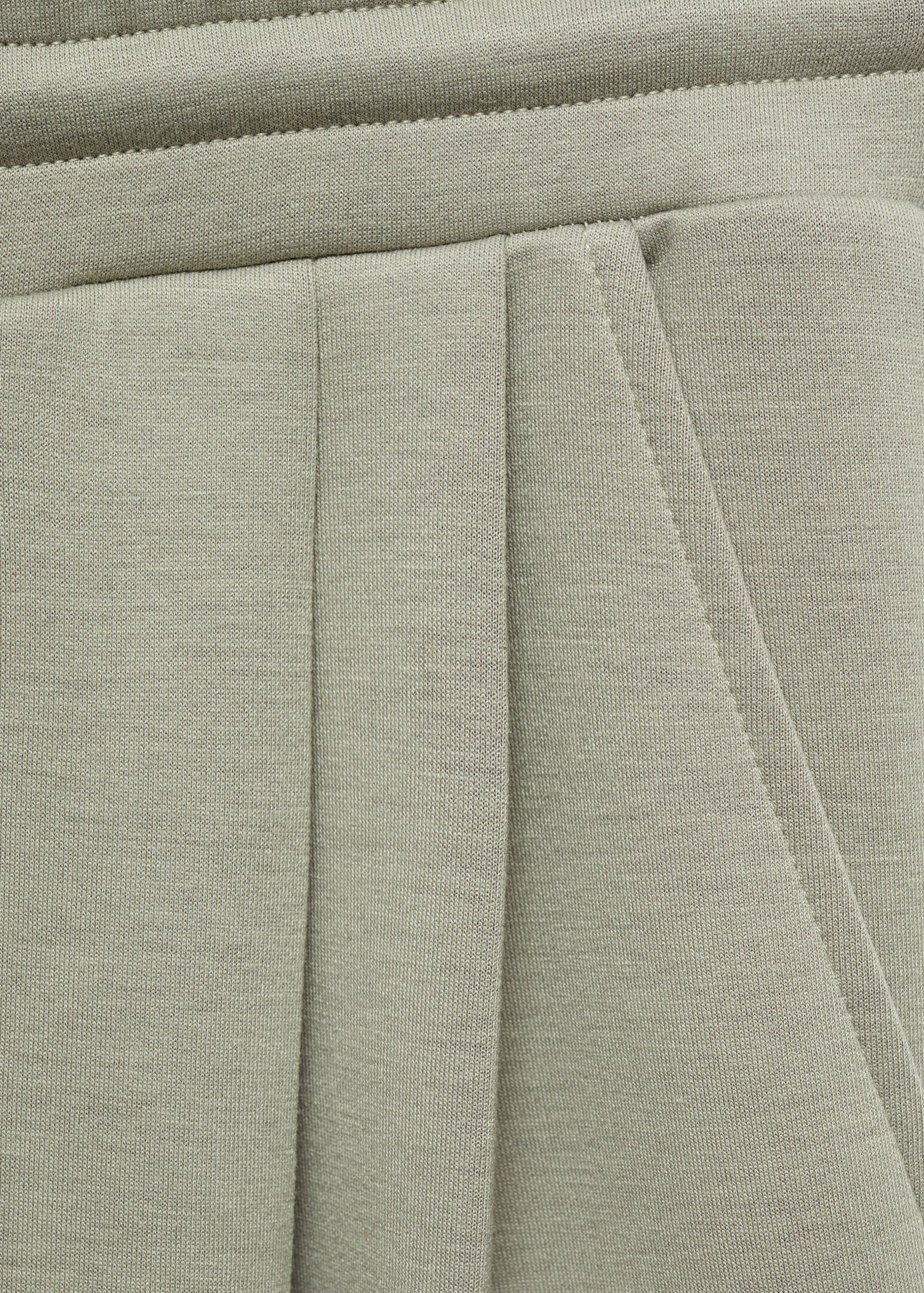 Wide leg pleated jogger pants - Details of the article 0