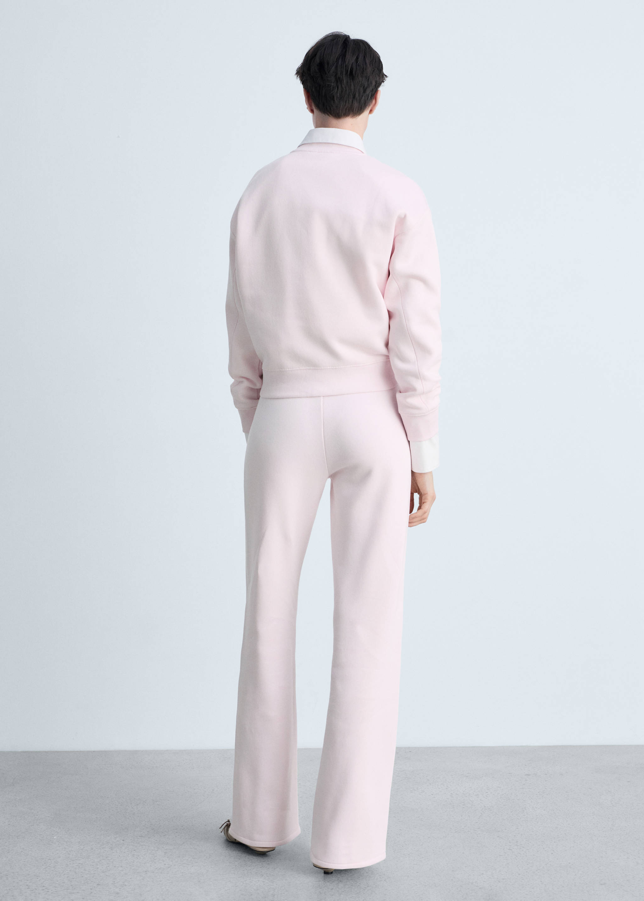 Wide leg cotton joggers - Reverse of the article