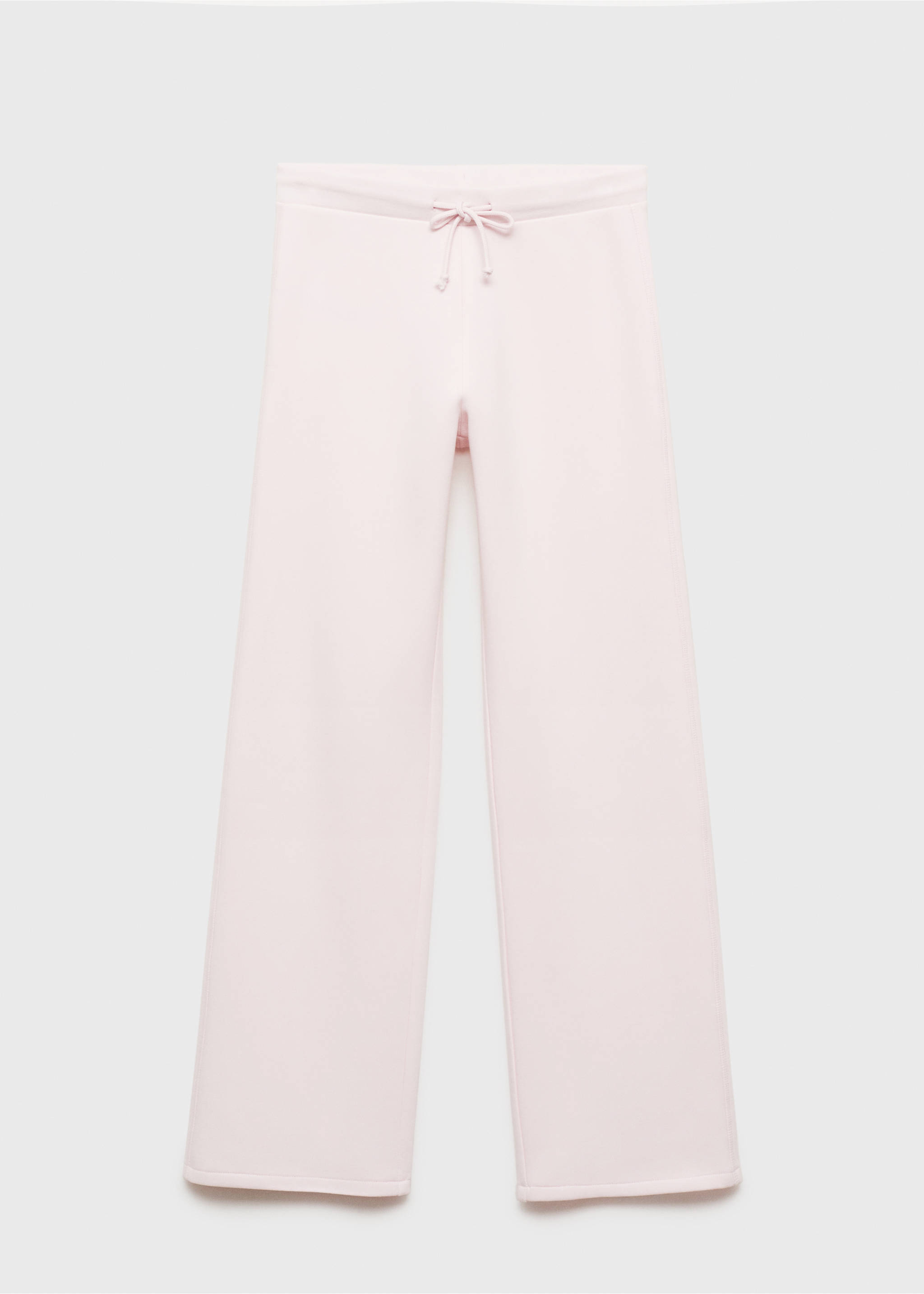 Wide leg cotton joggers - Article without model, Pastel Pink. Ref: 87043276-00.