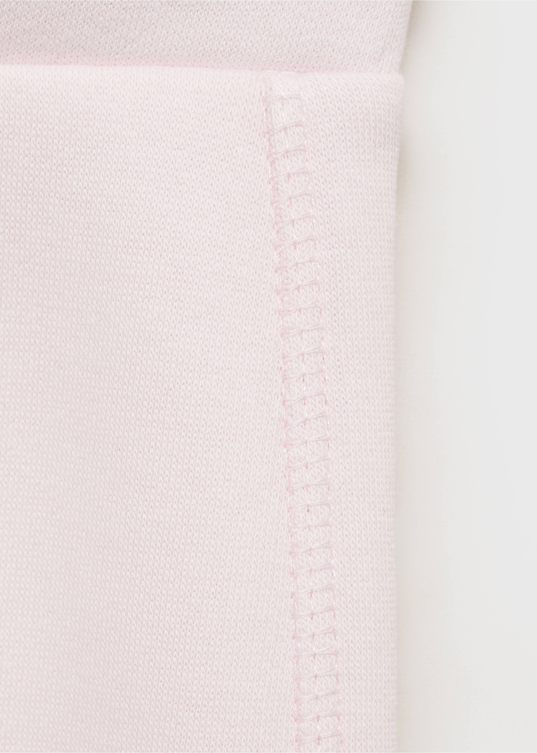 Wide leg cotton joggers - Details of the article 0, Pastel Pink. Ref: 87043276-00.