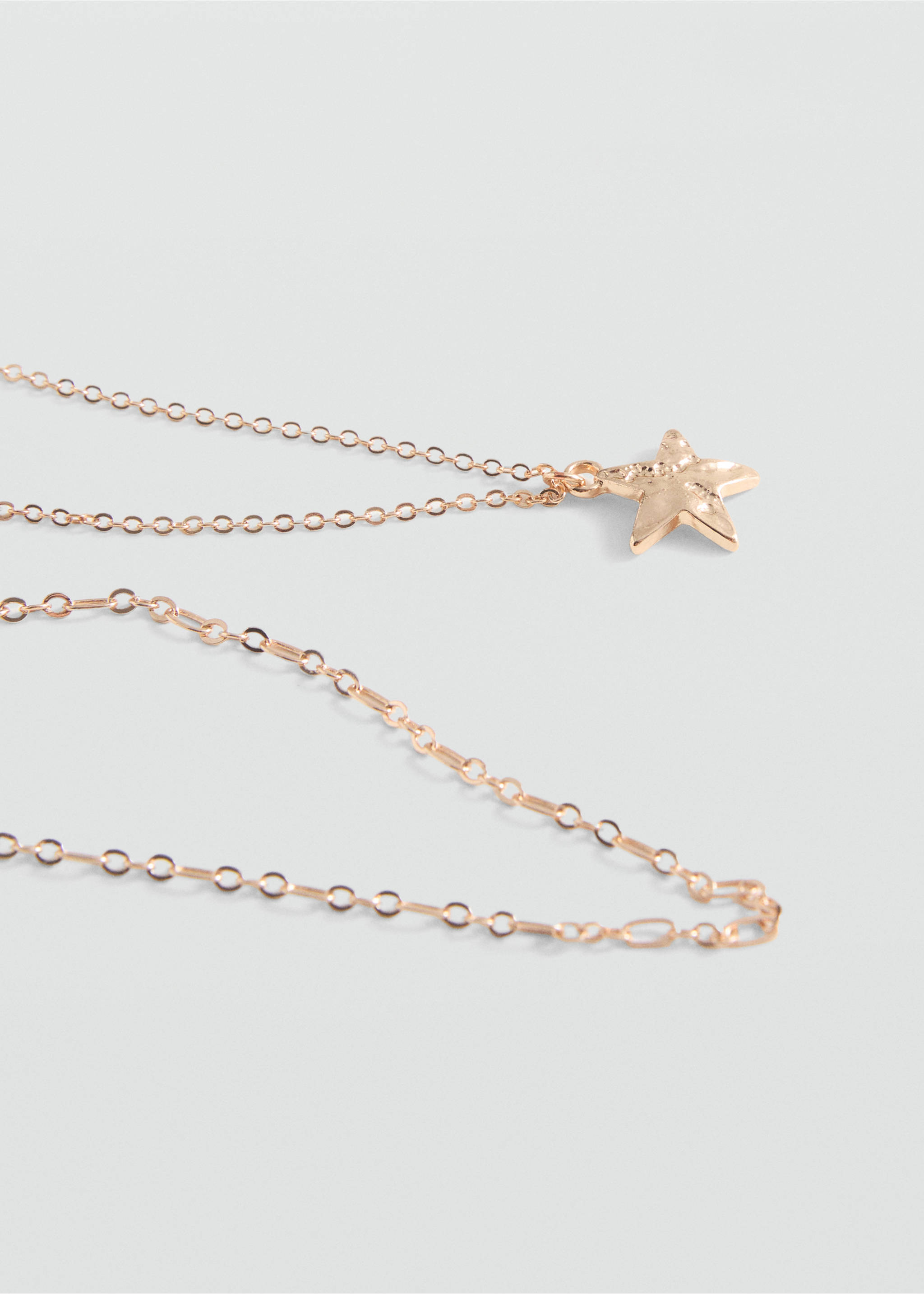 Set collares cadena - Plano medio, Oro. Ref: 87043282-00.