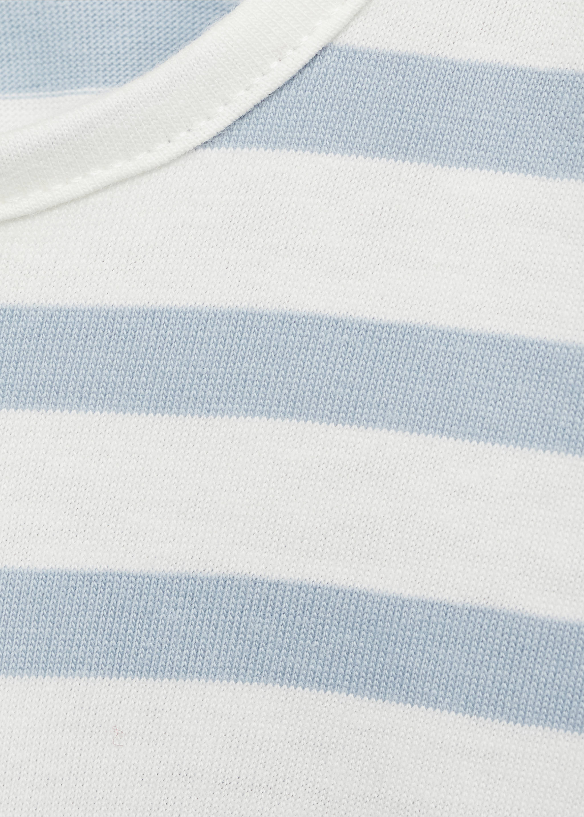 Striped cotton T-shirt - Details of the article 0, Off White. Ref: 87043283-00.