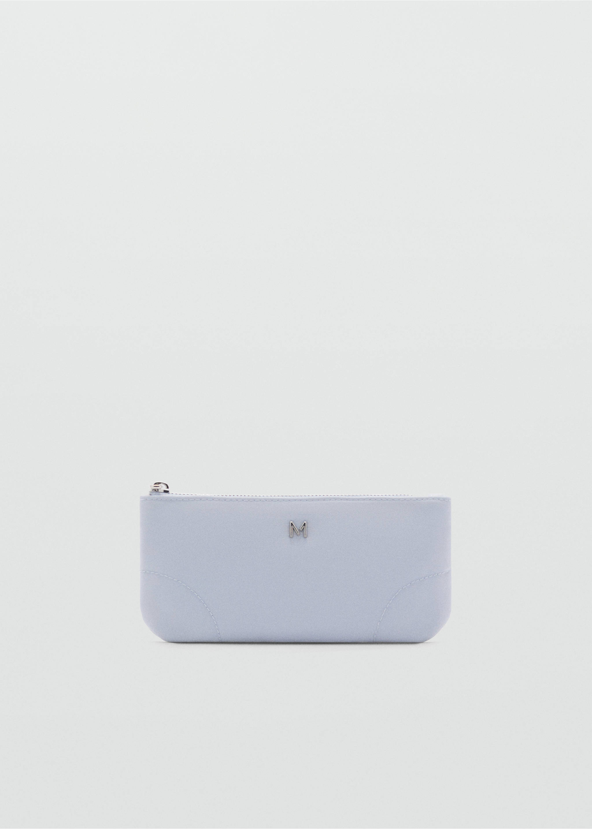 Zipped nylon cosmetics bag - Article without model, Sky Blue. Ref: 87043286-00.