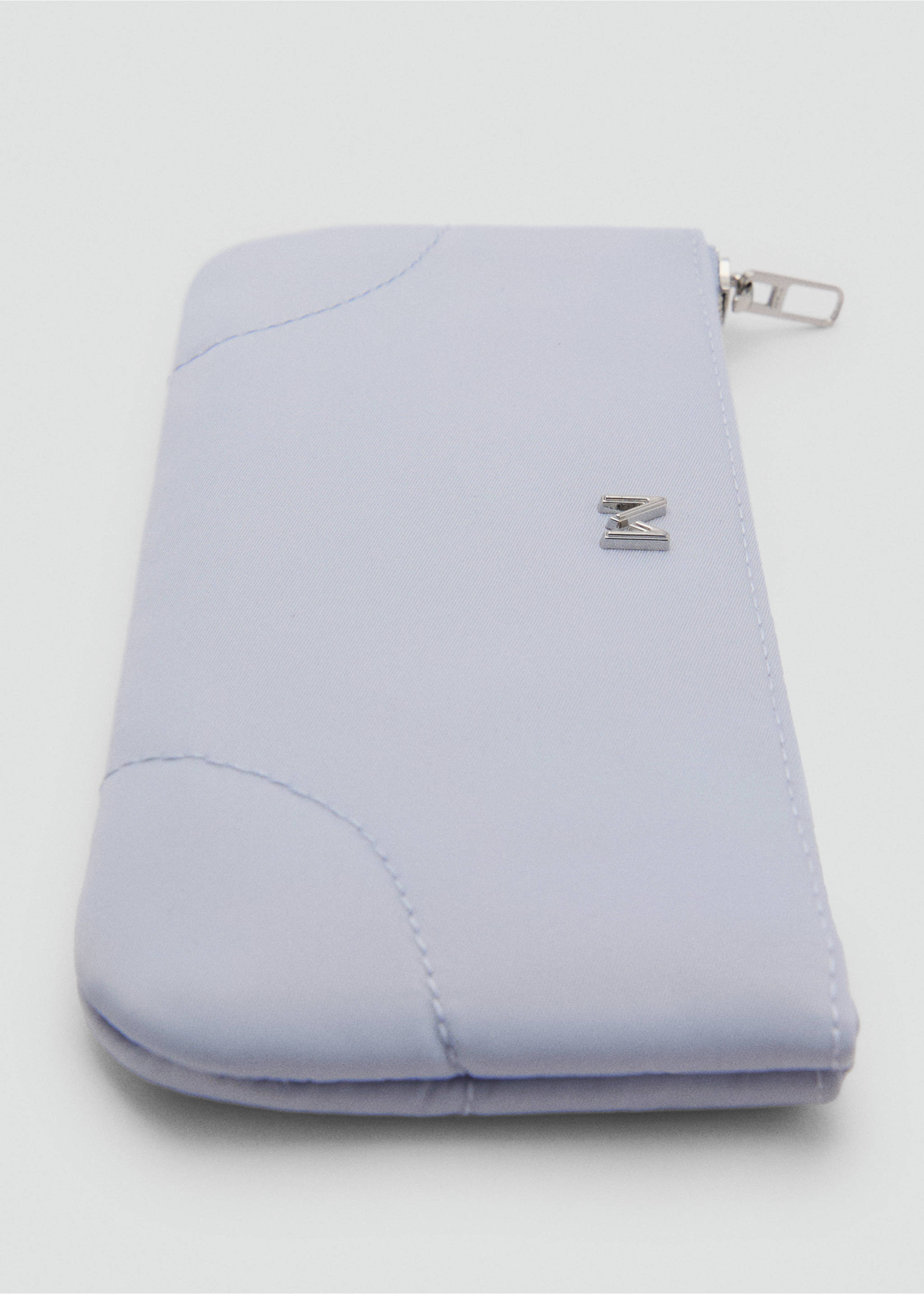 Zipped nylon cosmetics bag - Medium plane, Sky Blue. Ref: 87043286-00.