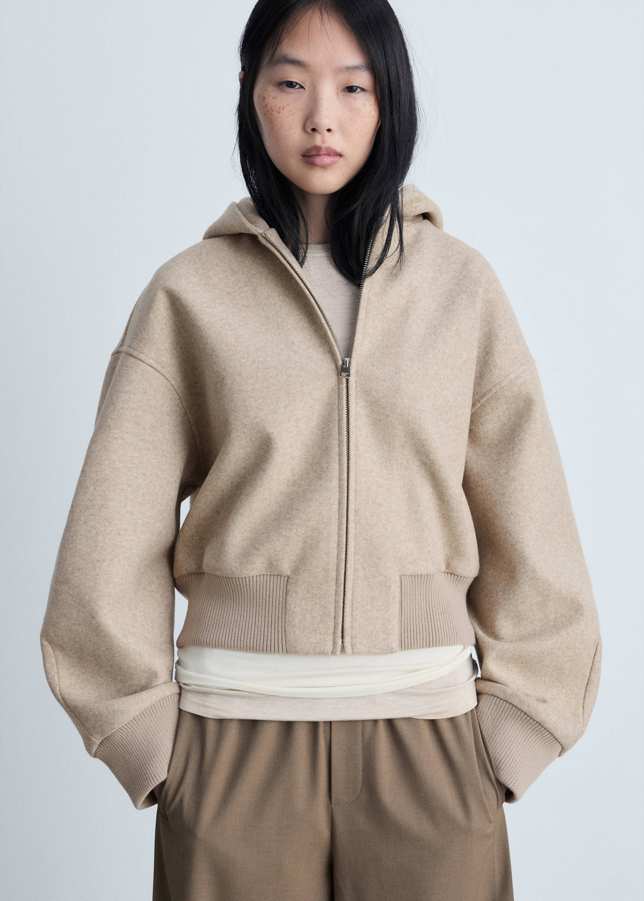 Oversized hooded jacket - Medium plane