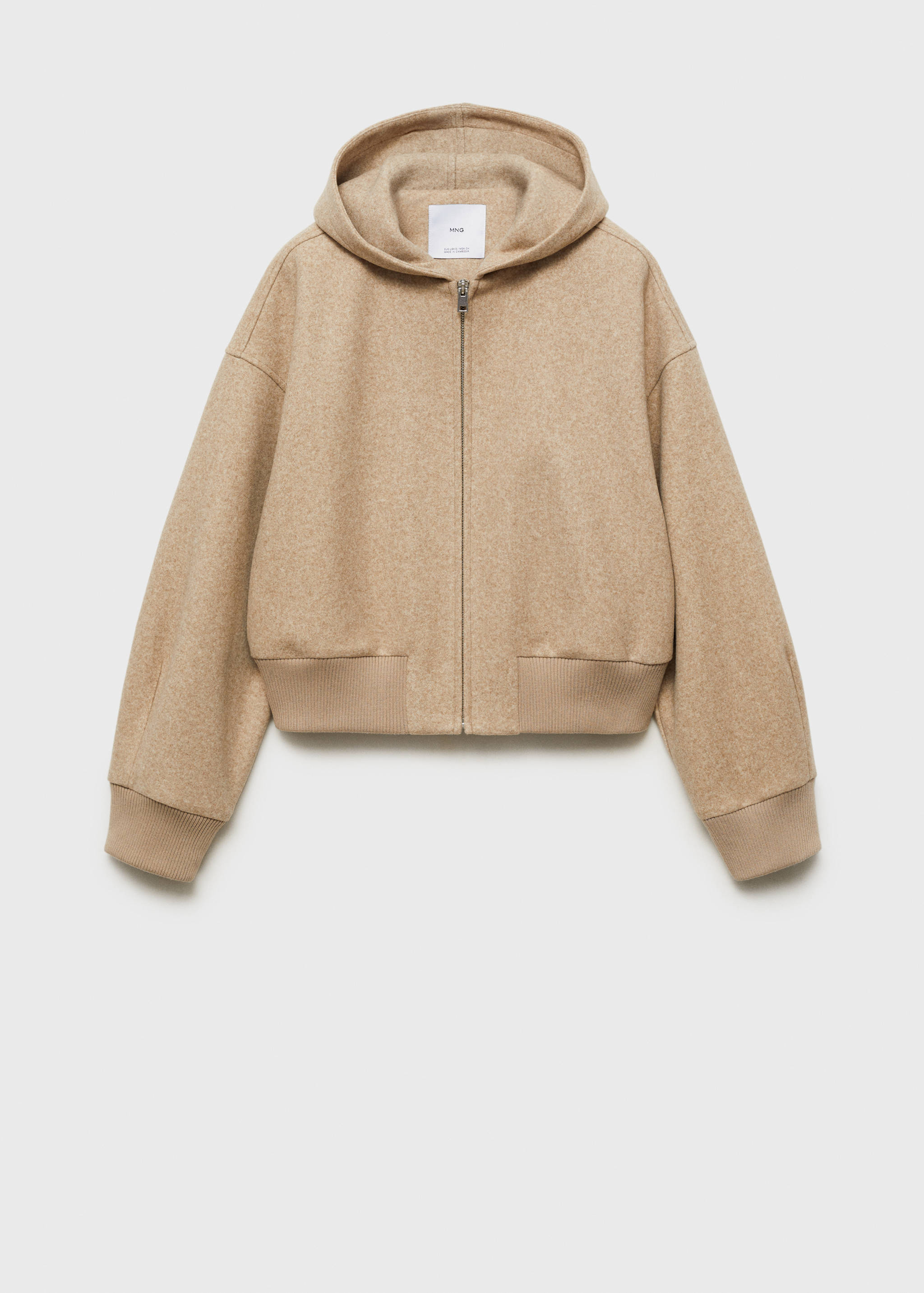 Oversized hooded jacket - Article without model
